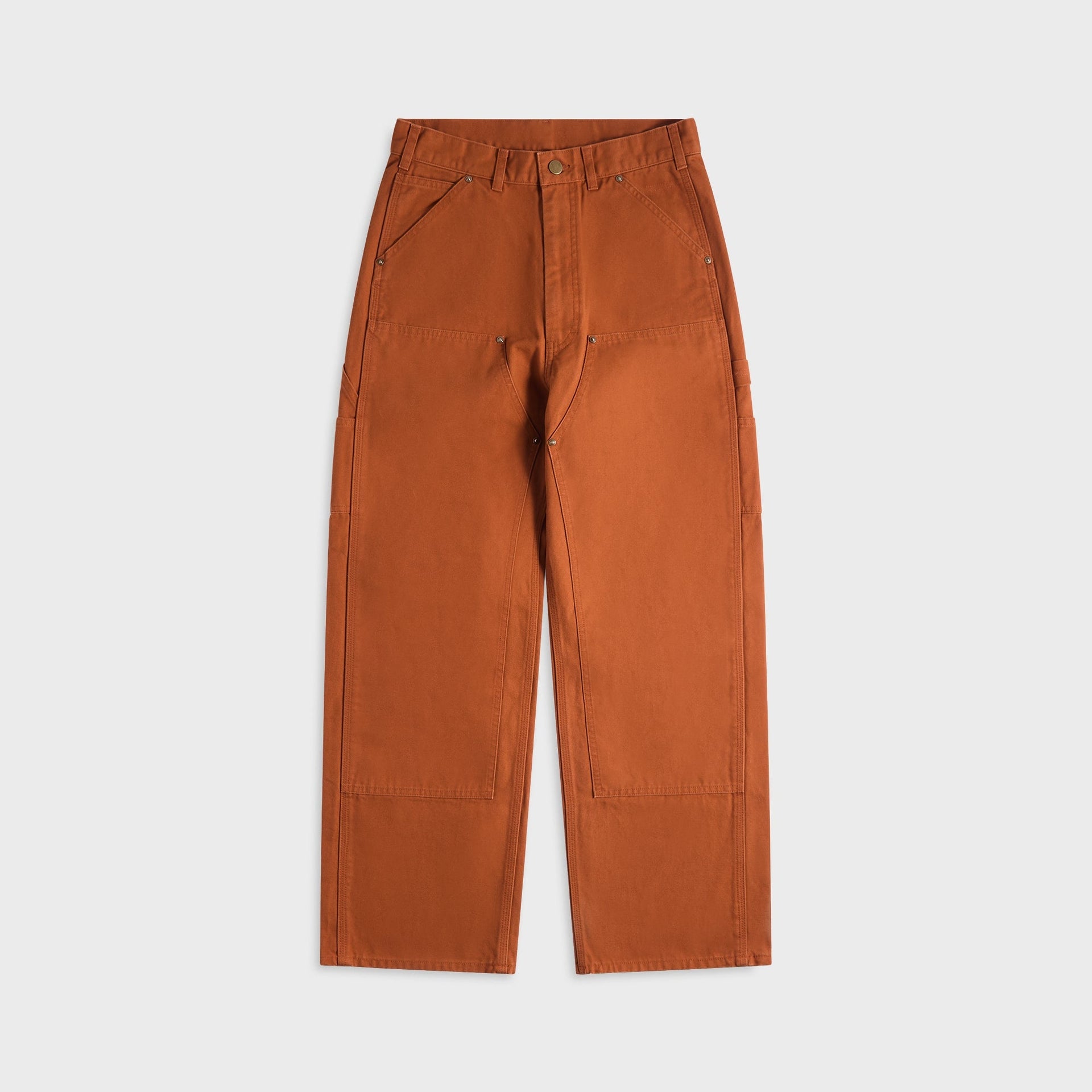 South2 West8 Double Knee Cotton Canvas Painter Pant - Brick