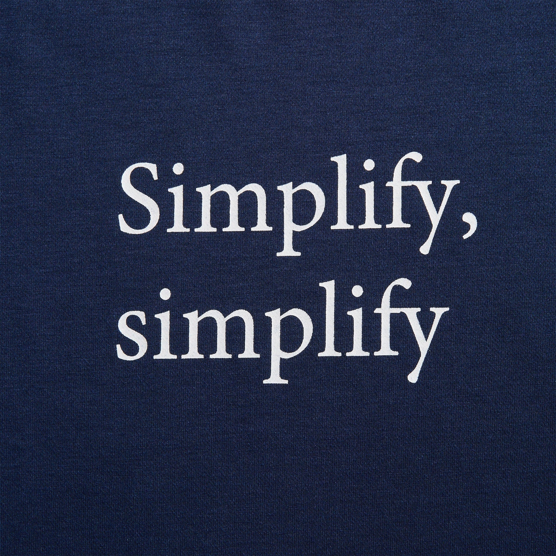 South2 West8 Simplify, Simplify Long Sleeve Crew Neck Tee - Navy