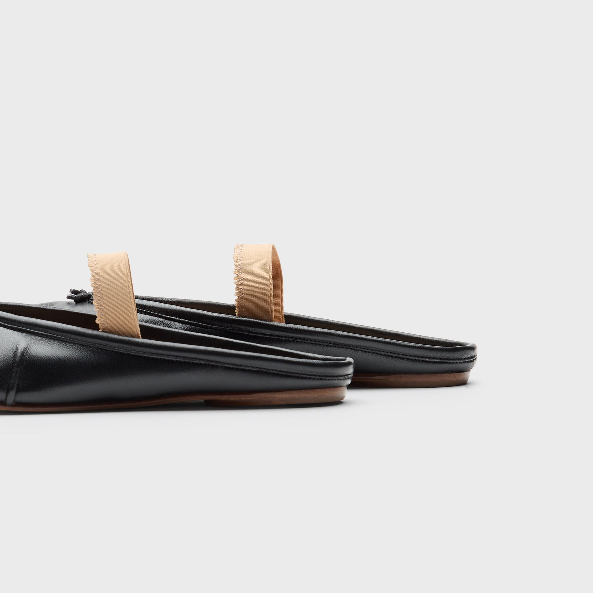 Maison Margiela Tabi Ballerina Mule Elastic Band - Black