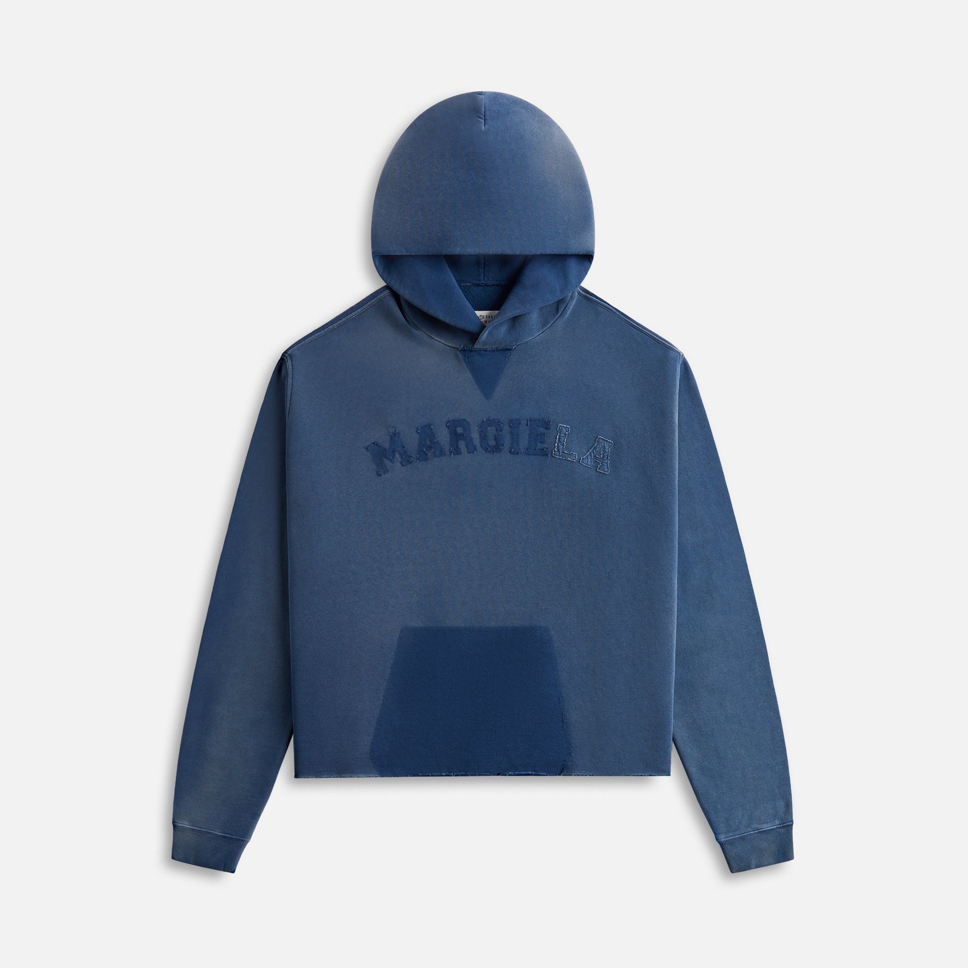 Maison Margiela Organic Cotton Fleece hoodie olive - Blue