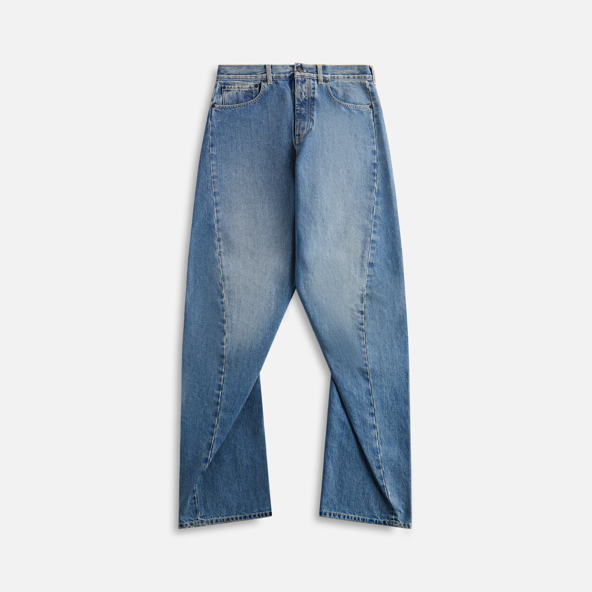 Maison Margiela 5-Pocket 14 oz Origin Denim Diagonal Seam Jeans - Blue –  Kith