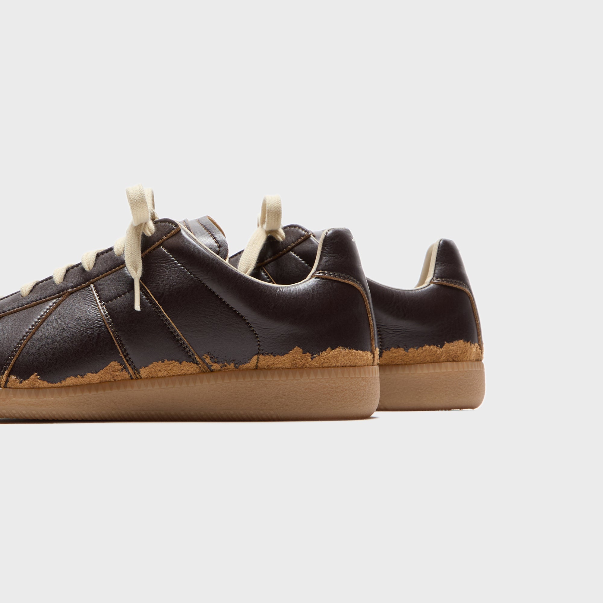 MAISON MARGIELA リプリカ ギャット ブラウン 41 Maison Margiela Replica Sneaker - Dark Brown / Camel – Kith