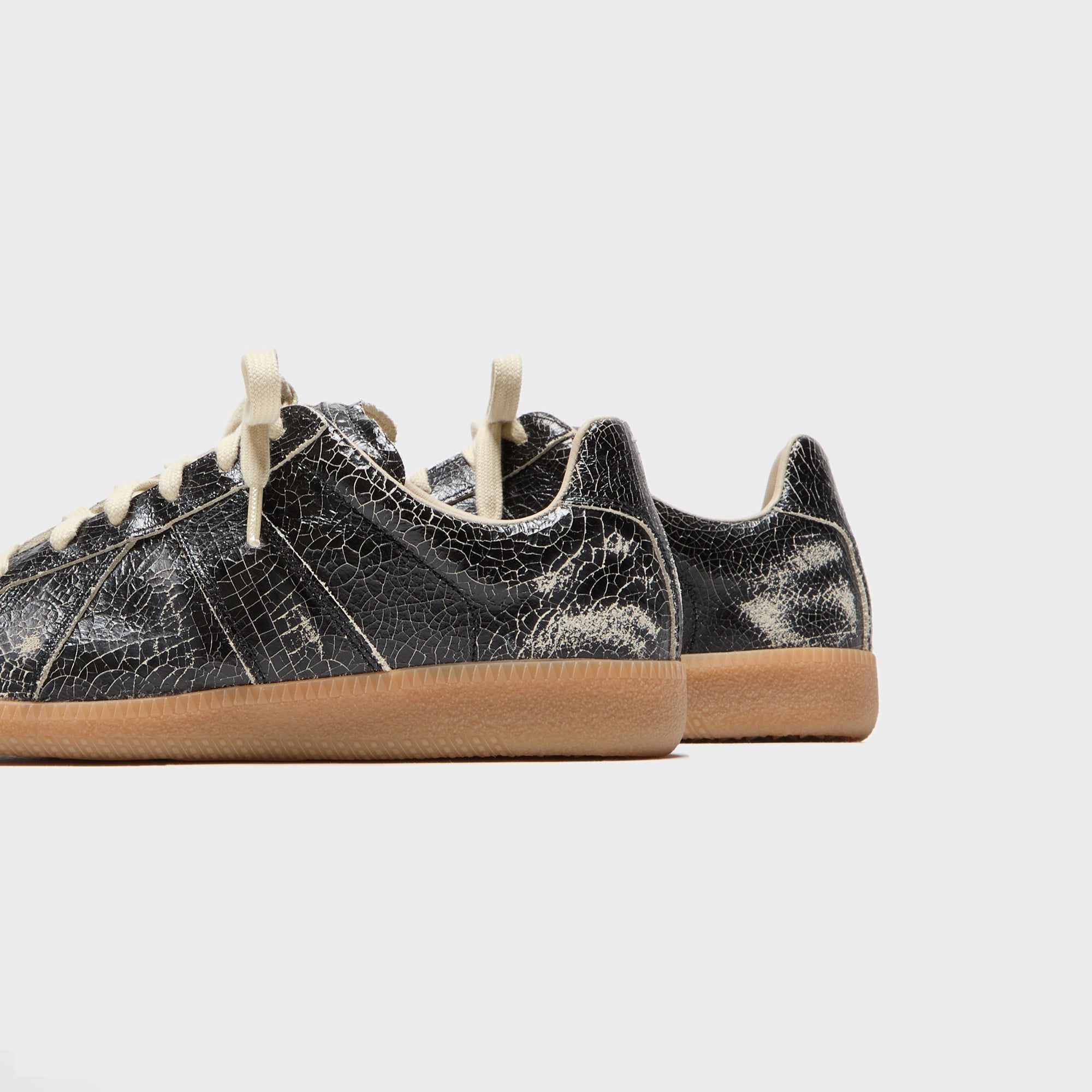 Maison Margiela Replica Sneaker - Crack Leather / Black / White – Kith