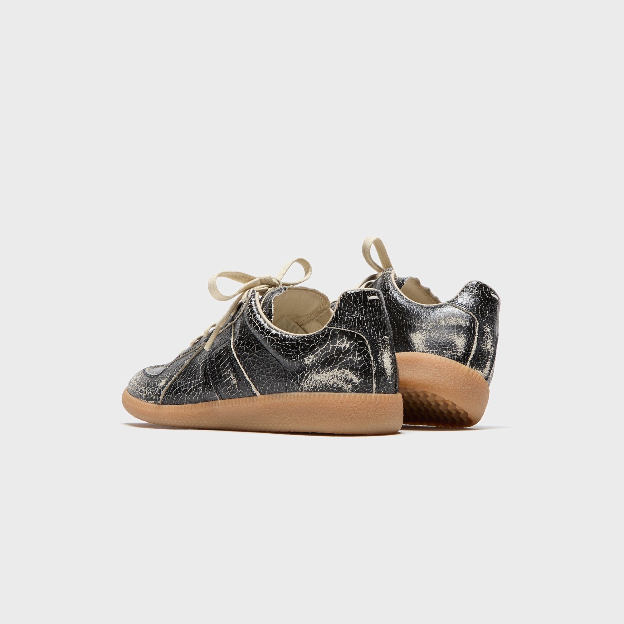 Maison Margiela Replica Sneaker - Crack Leather / Black / White – Kith