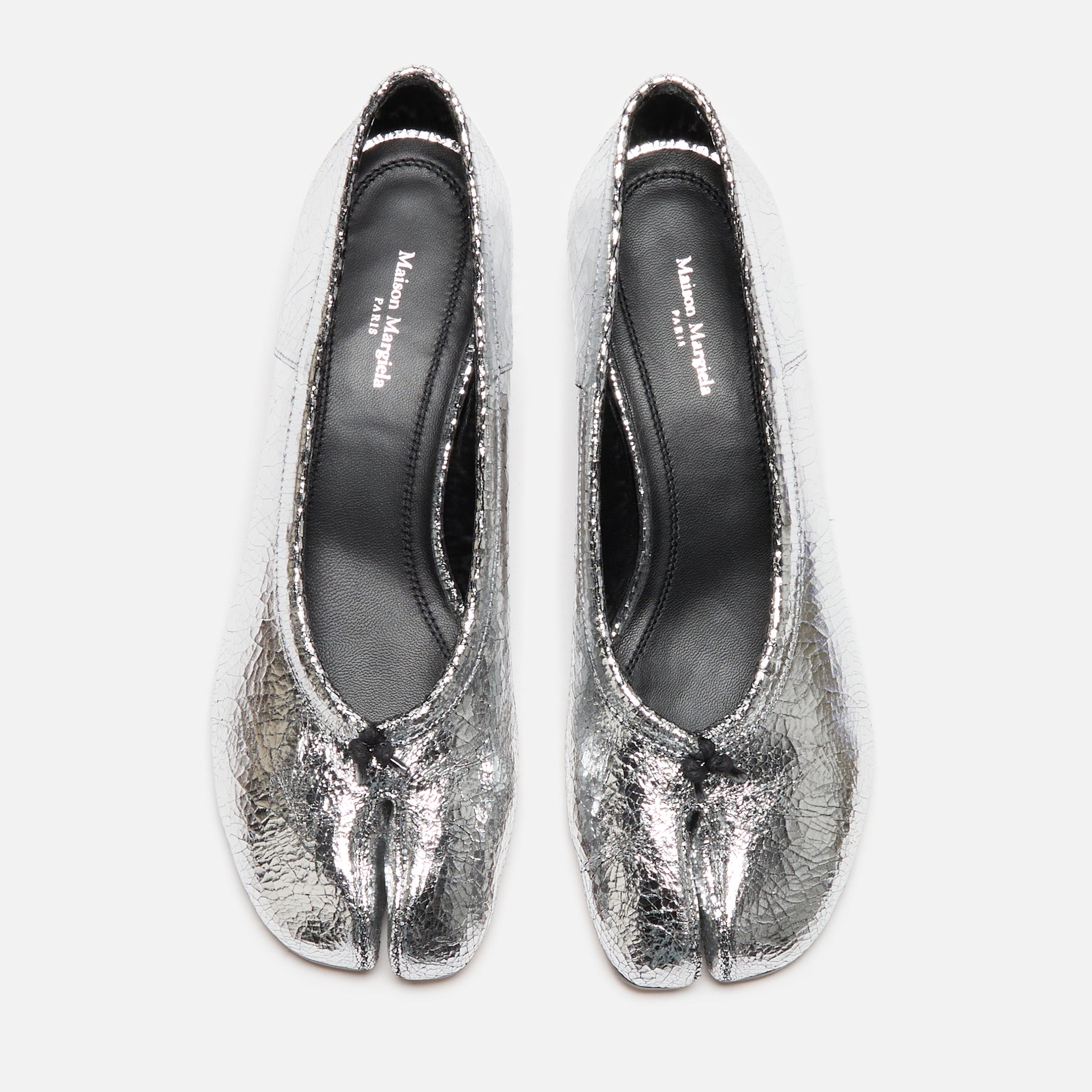 Maison Margiela Tabi New Ballerina Flats - Broken Mirror Silver