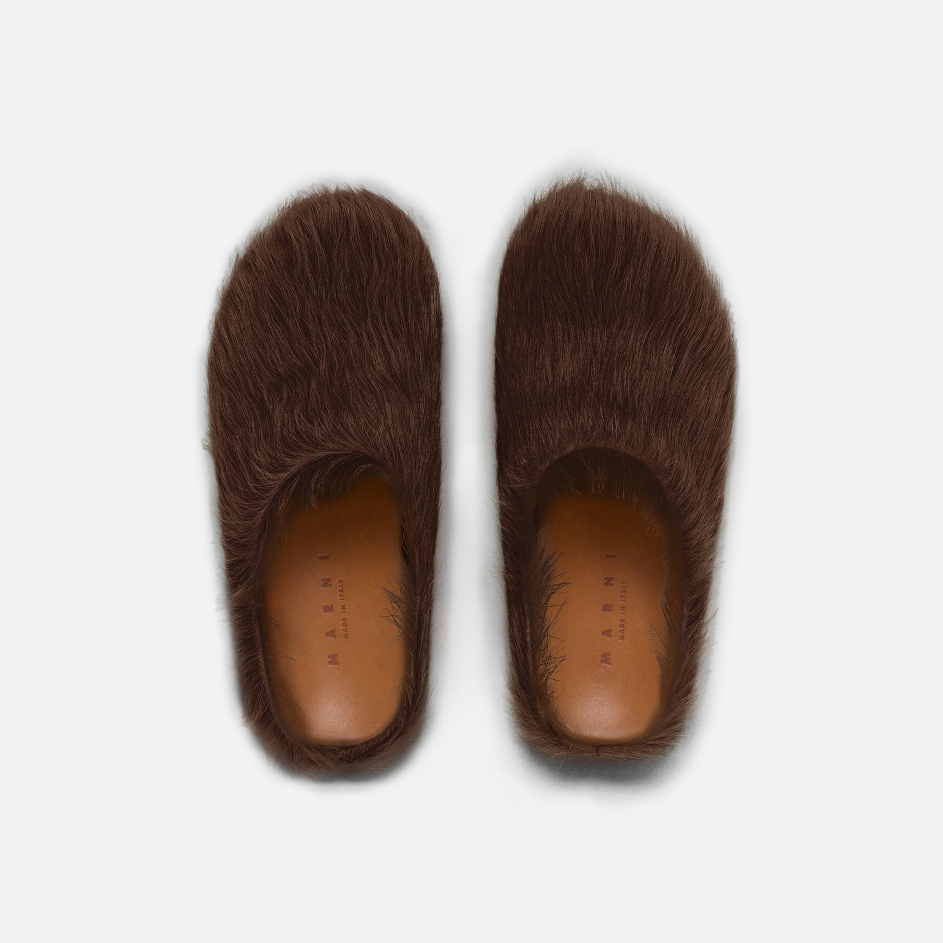 Marni Mens Fussbett Sabot - Brown