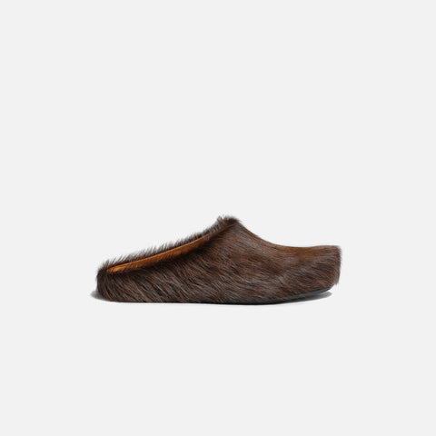 Marni Mens Fussbett Sabot - Brown