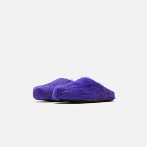 marni jewelry Fussett Sabot Long Hair Calf - Light Violet