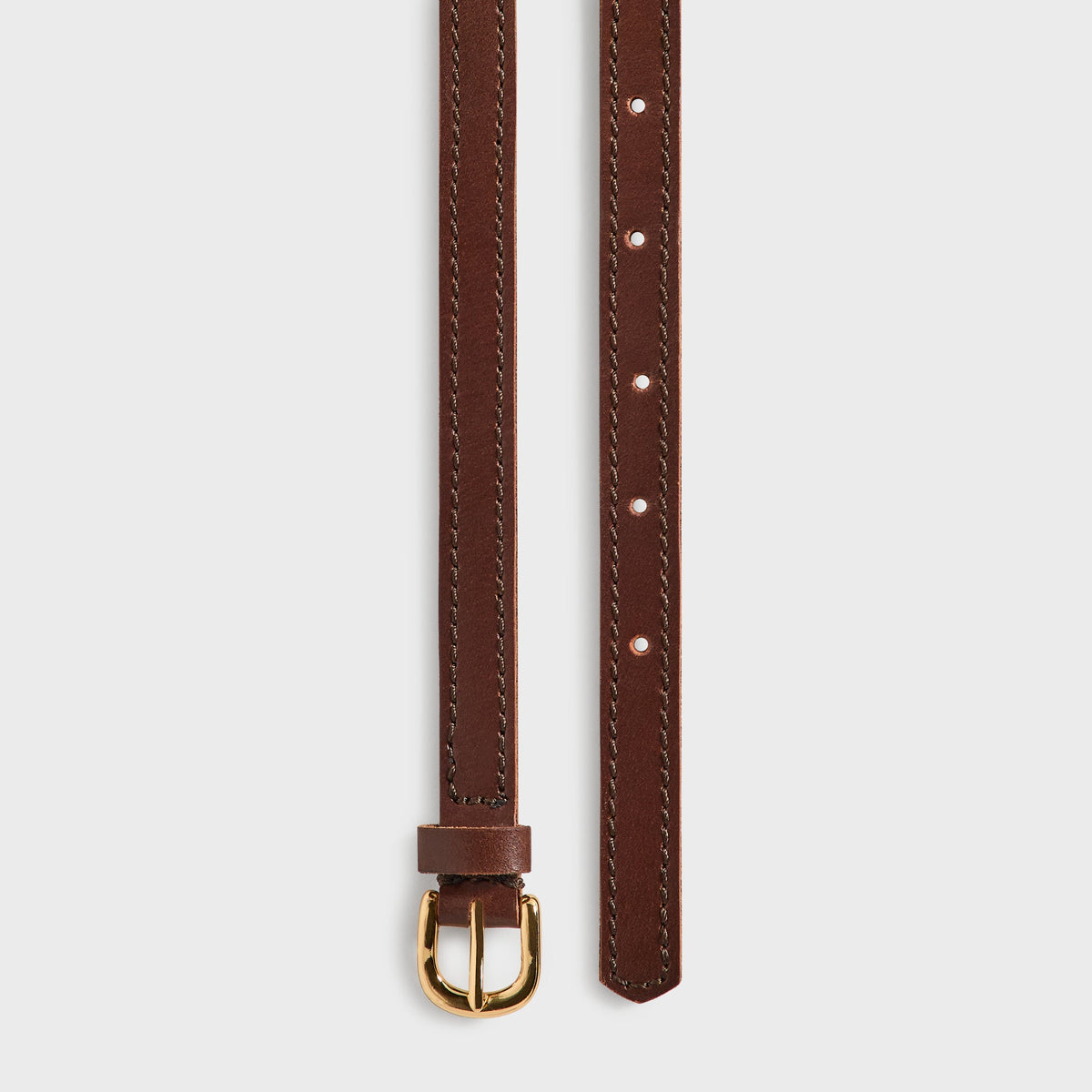 Kith 101 for SEVEN BY SEVEN String Braided Leather Long Belt - Mocha
