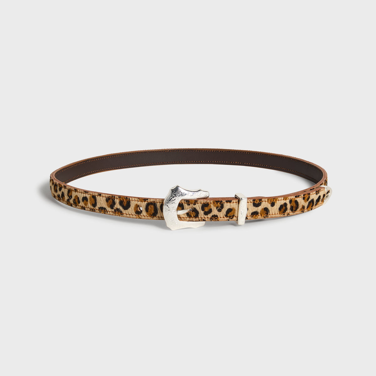 Kith 101 for SEVEN BY SEVEN String Leather Ponyhair Belt - Multi