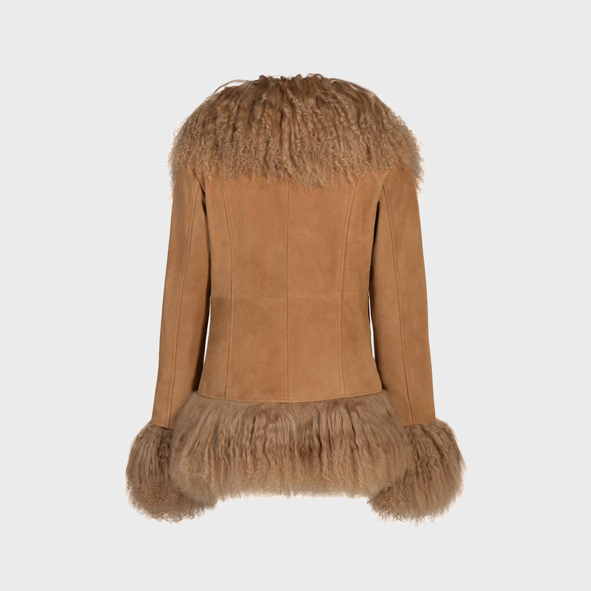Susanna Chow Dorothy Suede Coat - Sand