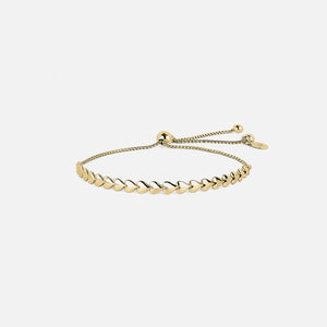 SHASHI Heart Tennis Bracelet - Gold