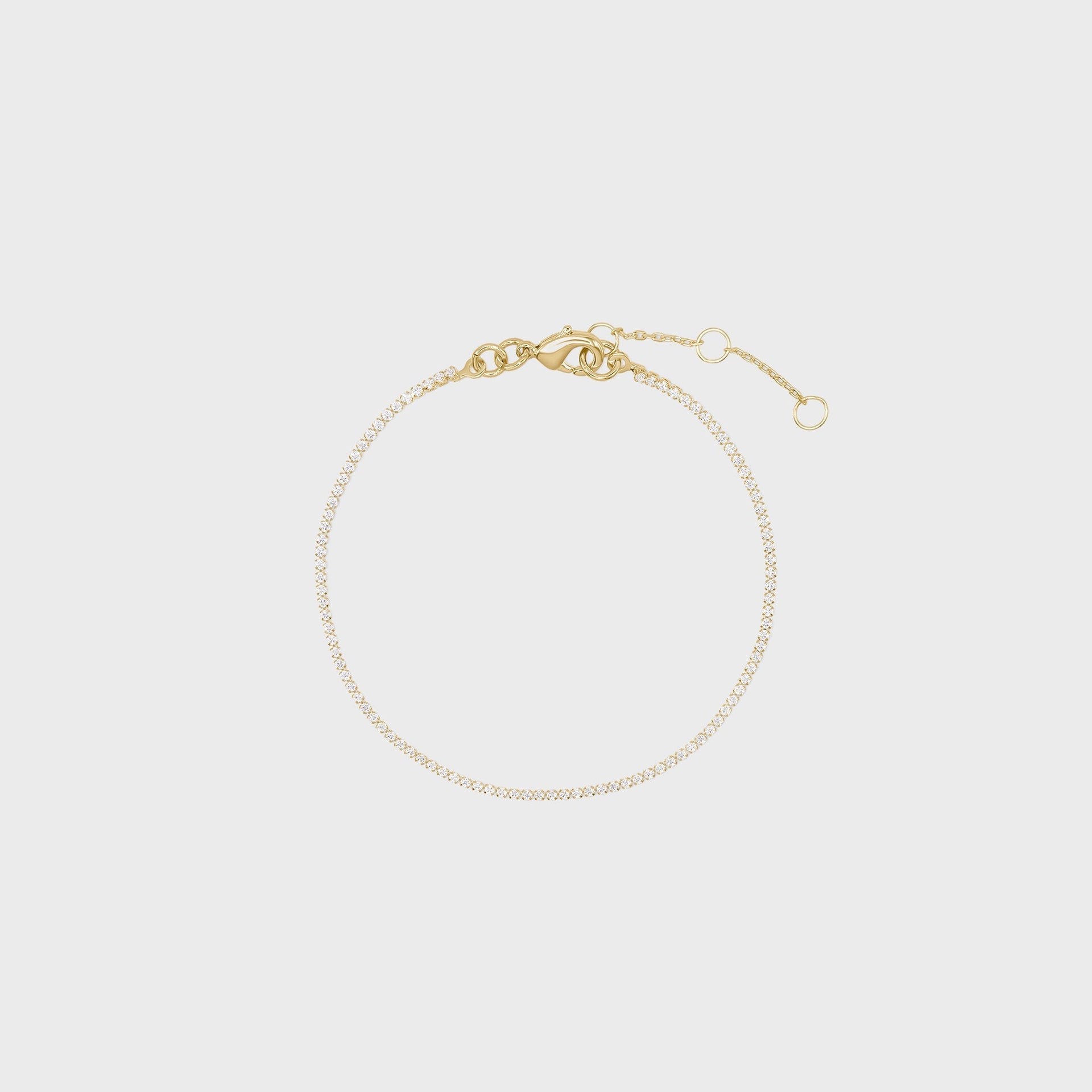 SHASHI Micro Teeny Tiny Tennis Bracelet - Gold