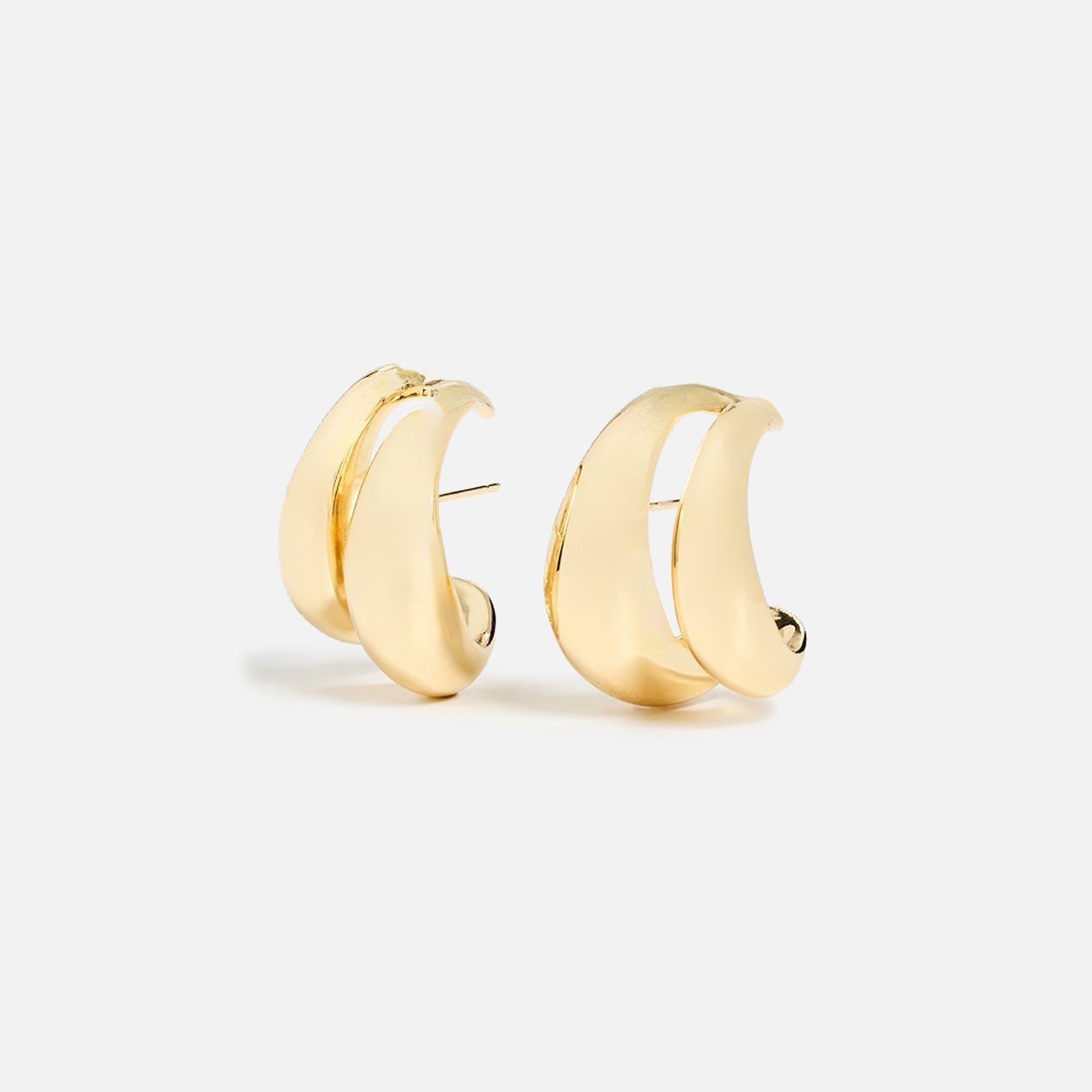 SHASHI Double Odyssey Hoop Earring - Gold