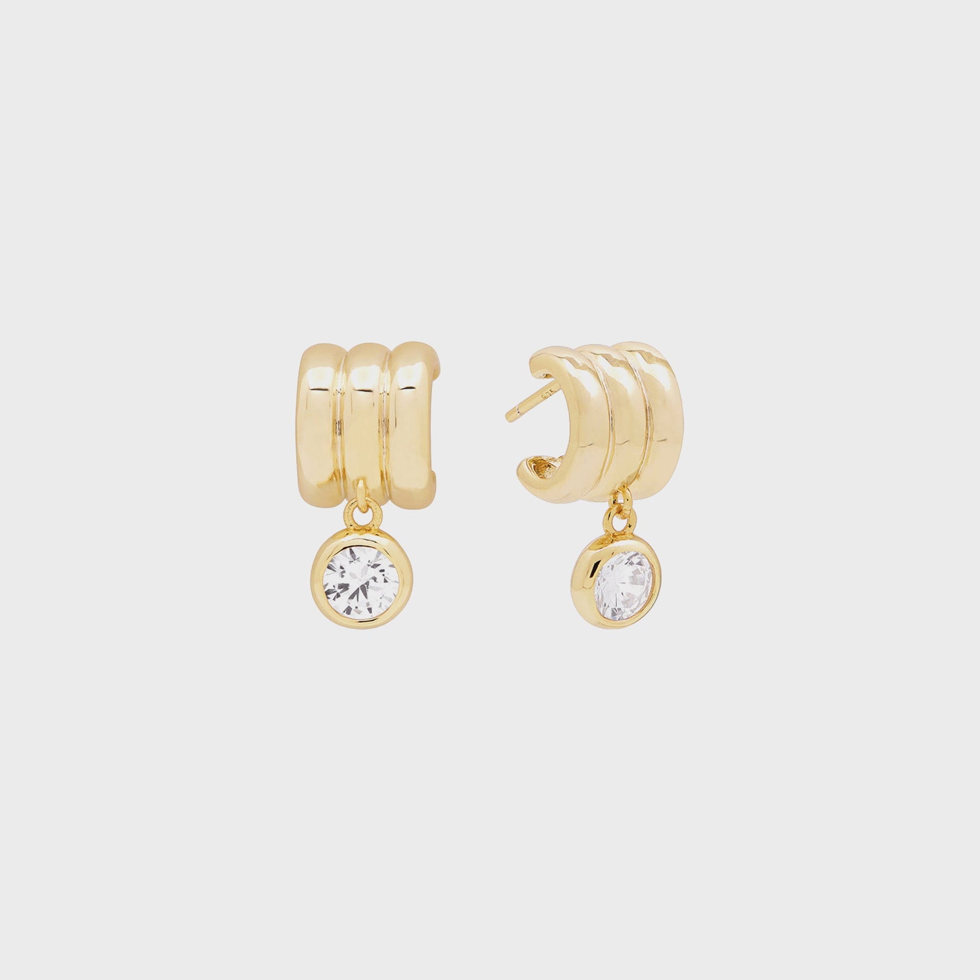 SHASHI Robyn Huggie Earring - Gold