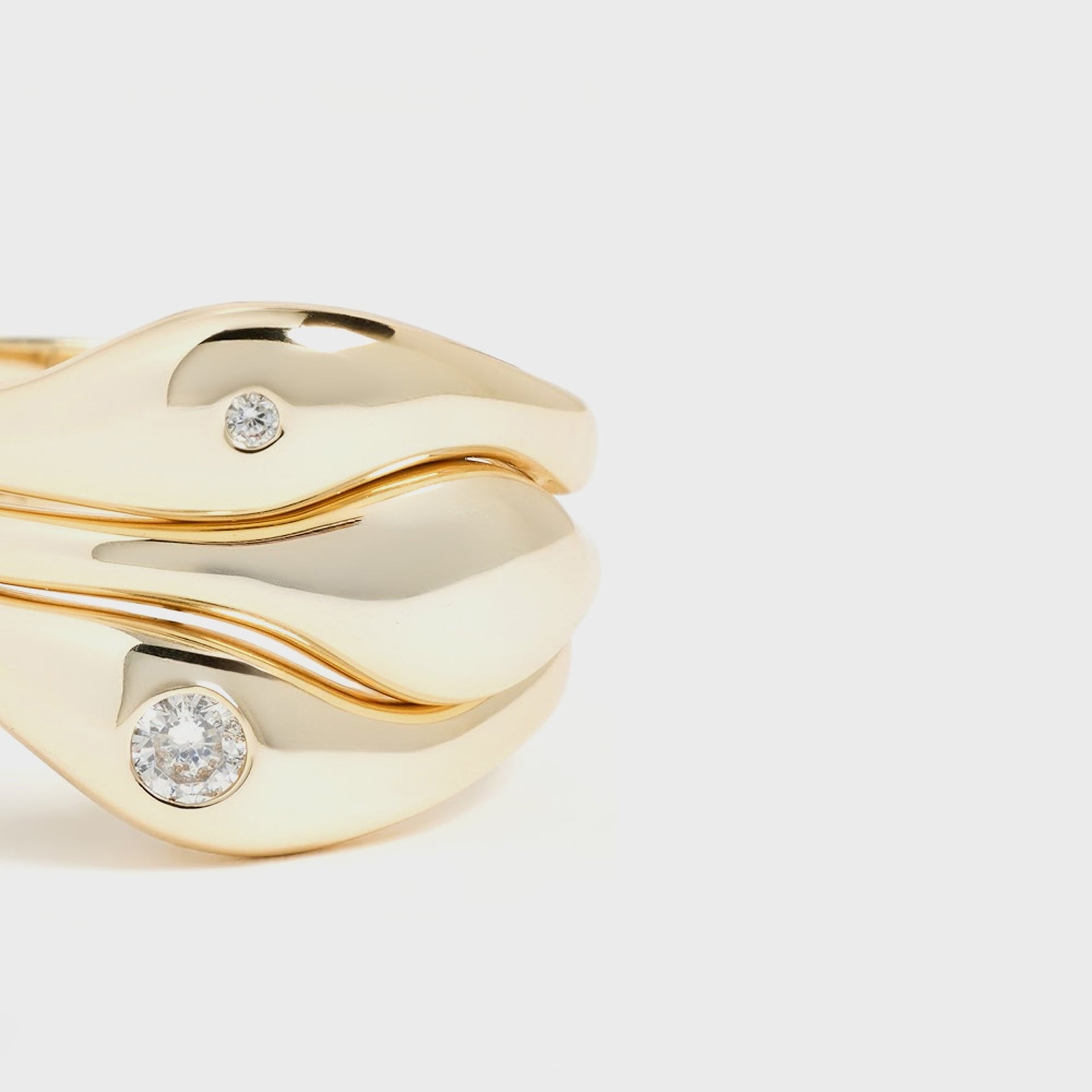 SHASHI Delphine Solitaire Ring Set in Gold