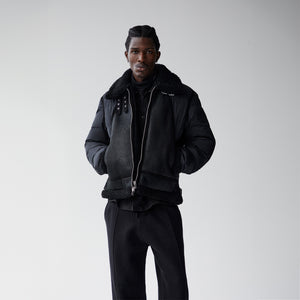 UrlfreezeShops Arden Shearling Combo Jacket - Black