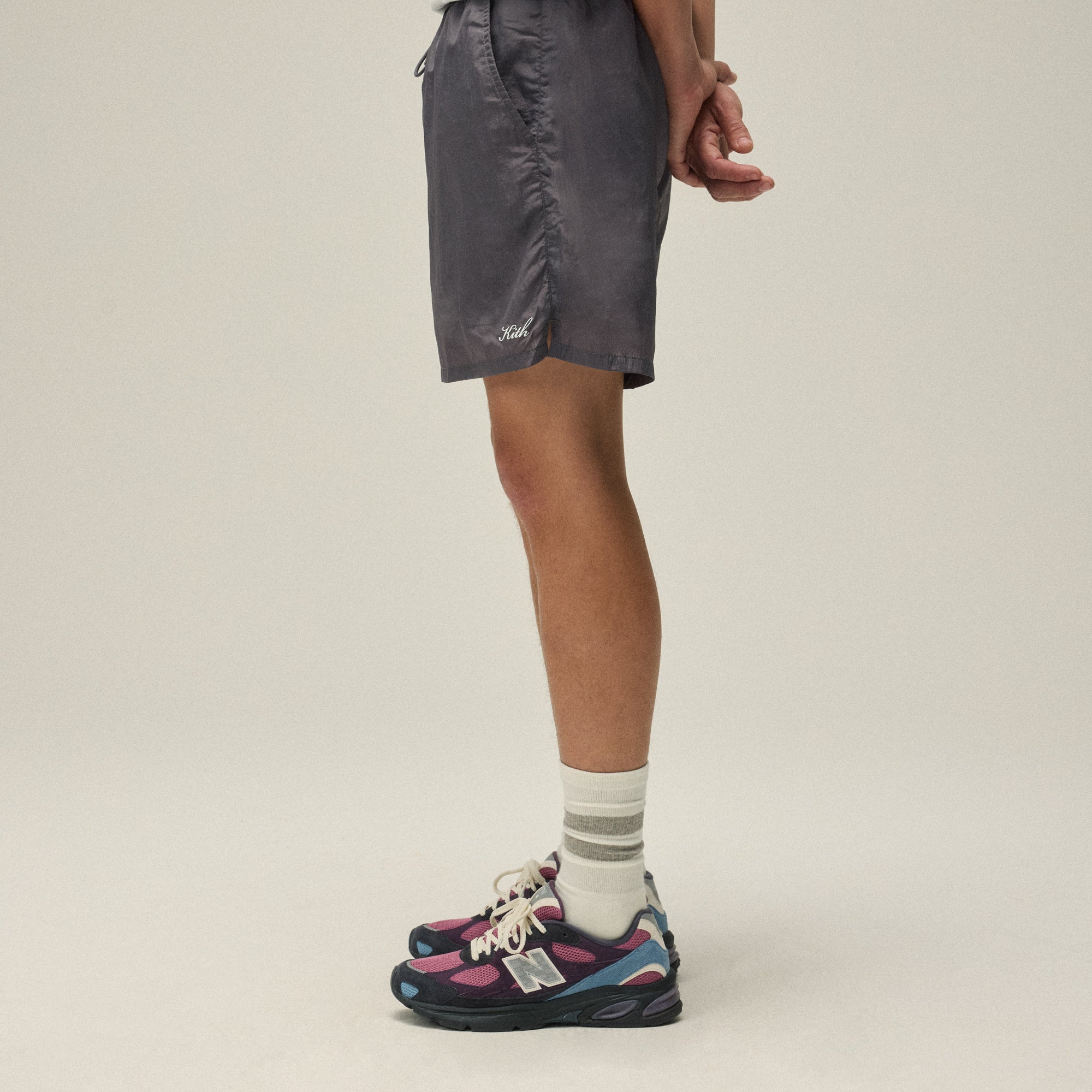 KITH スイムショーツ Kith Twill Collins Swim Short - Black