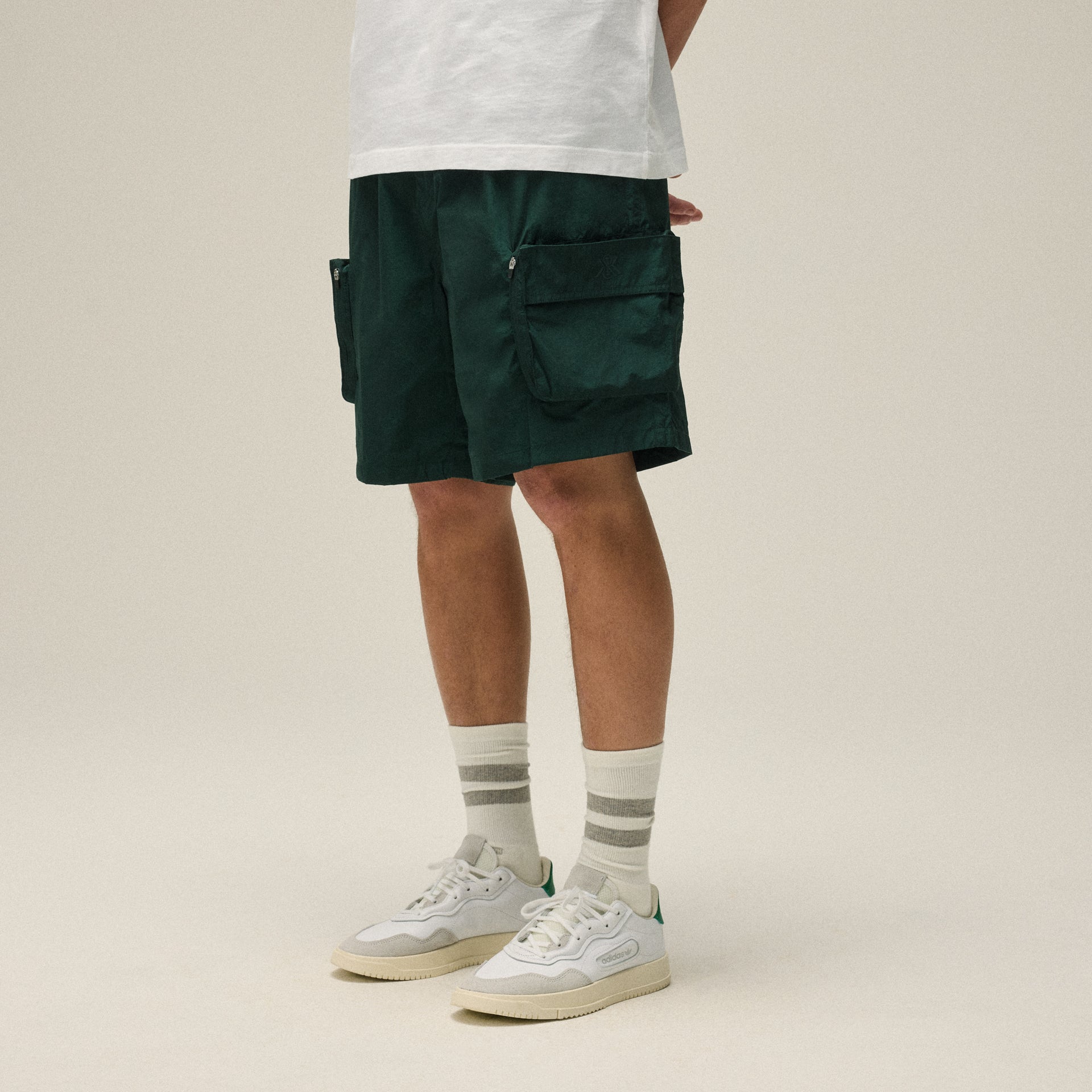 Kith Wrinkle Nylon Evan Cargo Short - Stadium