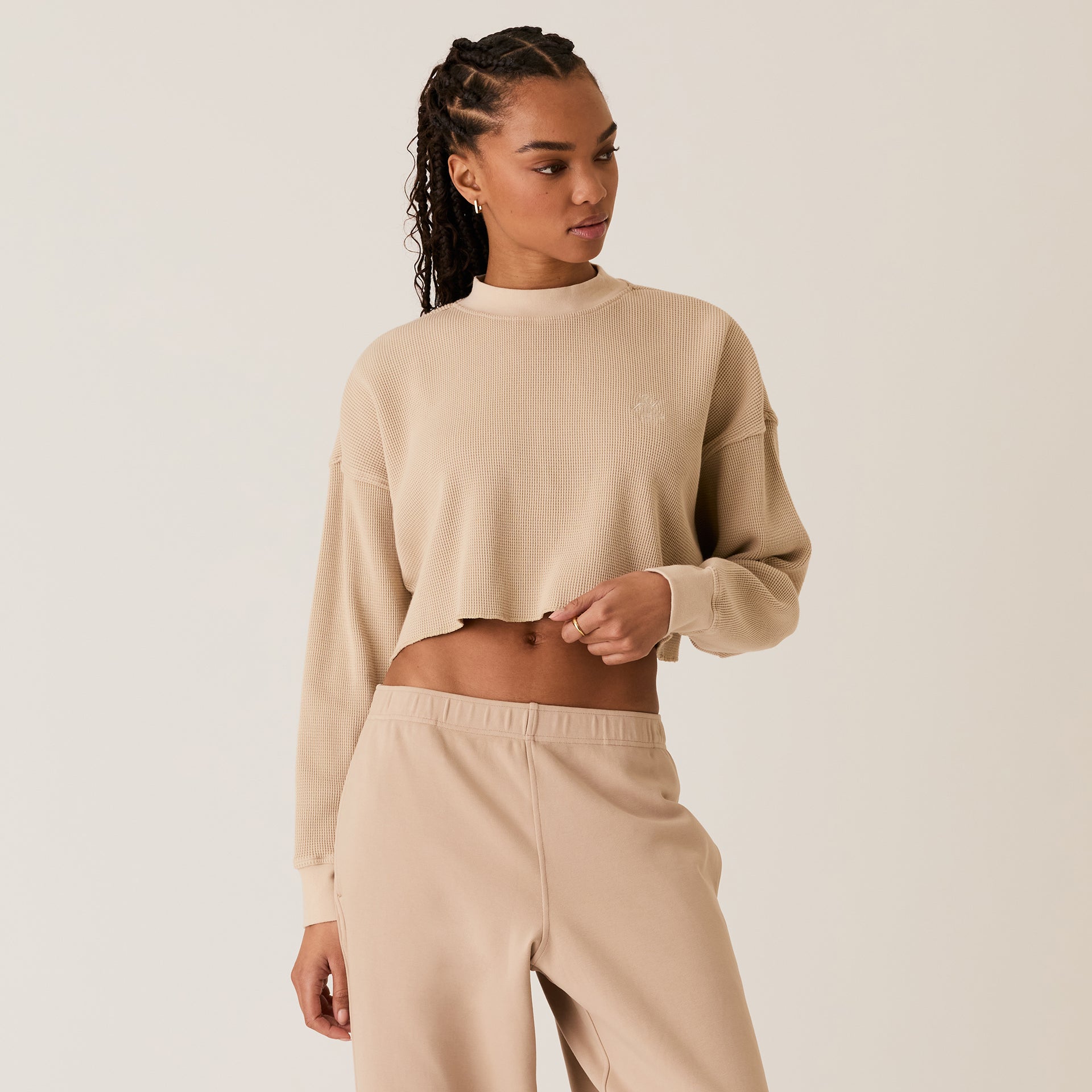 Kith Women Bryden Waffle Long Sleeve - Theory