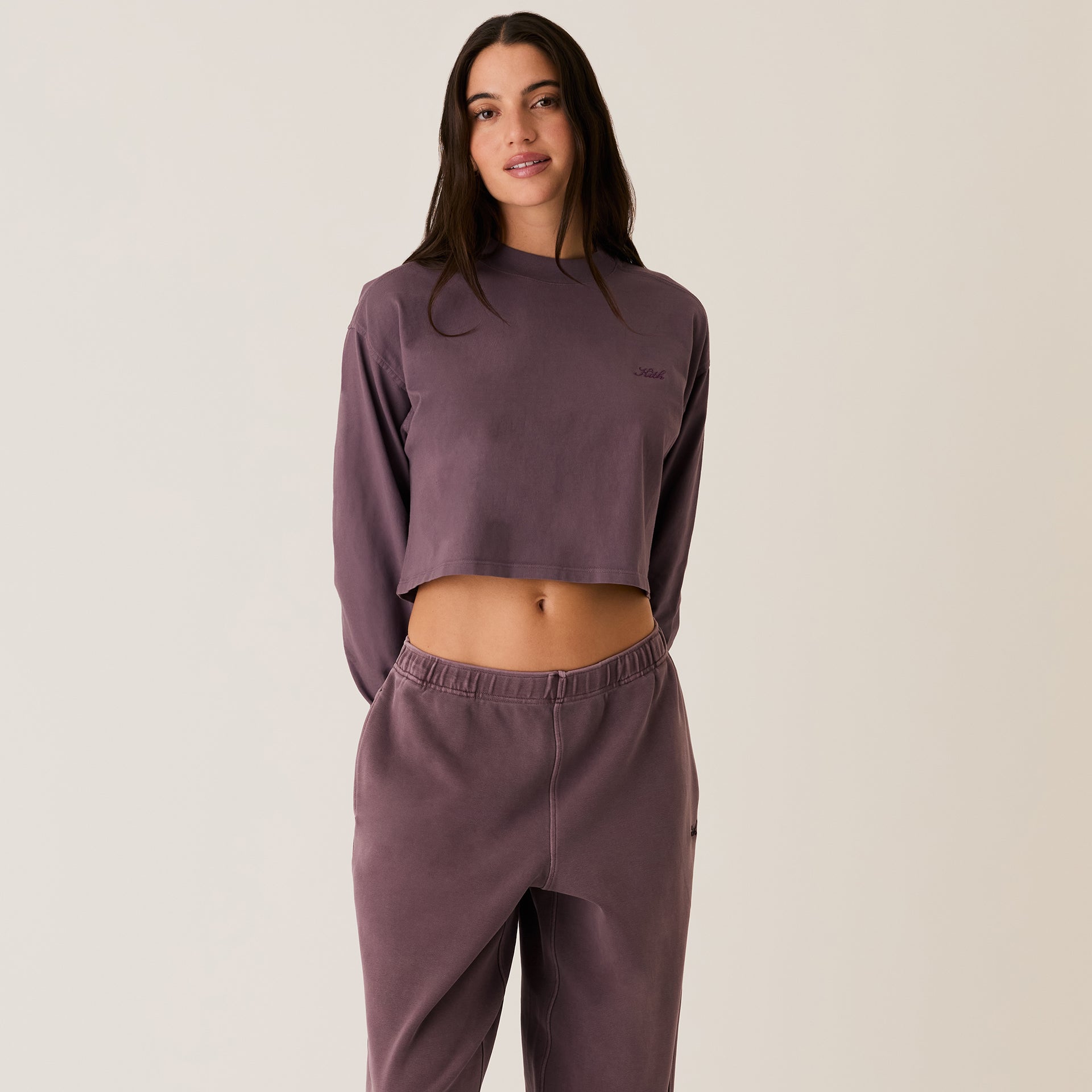 Kith Women Jasper Sueded Long Sleeve - Ash Violet