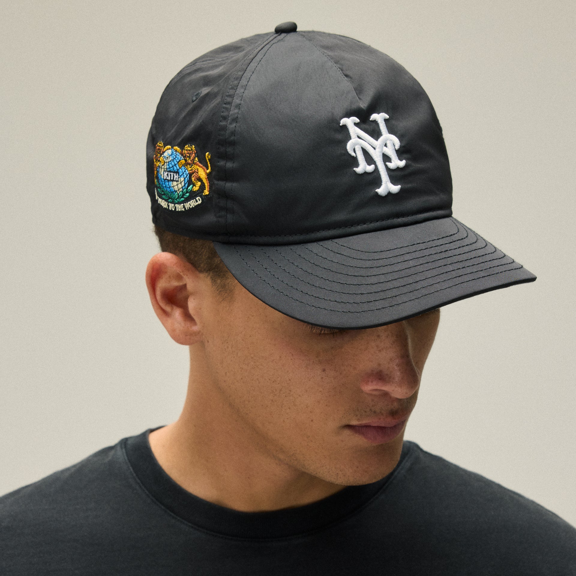 Kith & New Era for the New York Mets Nylon 9FIFTY A-Frame - Black