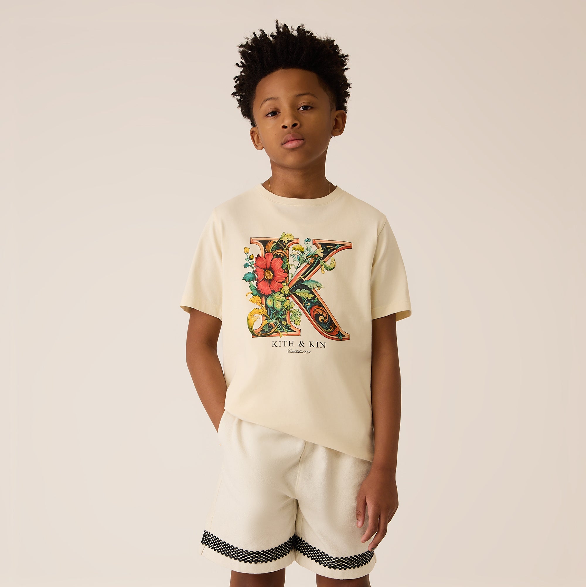 KITH K&K Floral ポケット Tシャツ 半袖 White Nocturnal 送料込 Kith K&K Floral Pocket Tee - Nocturnal