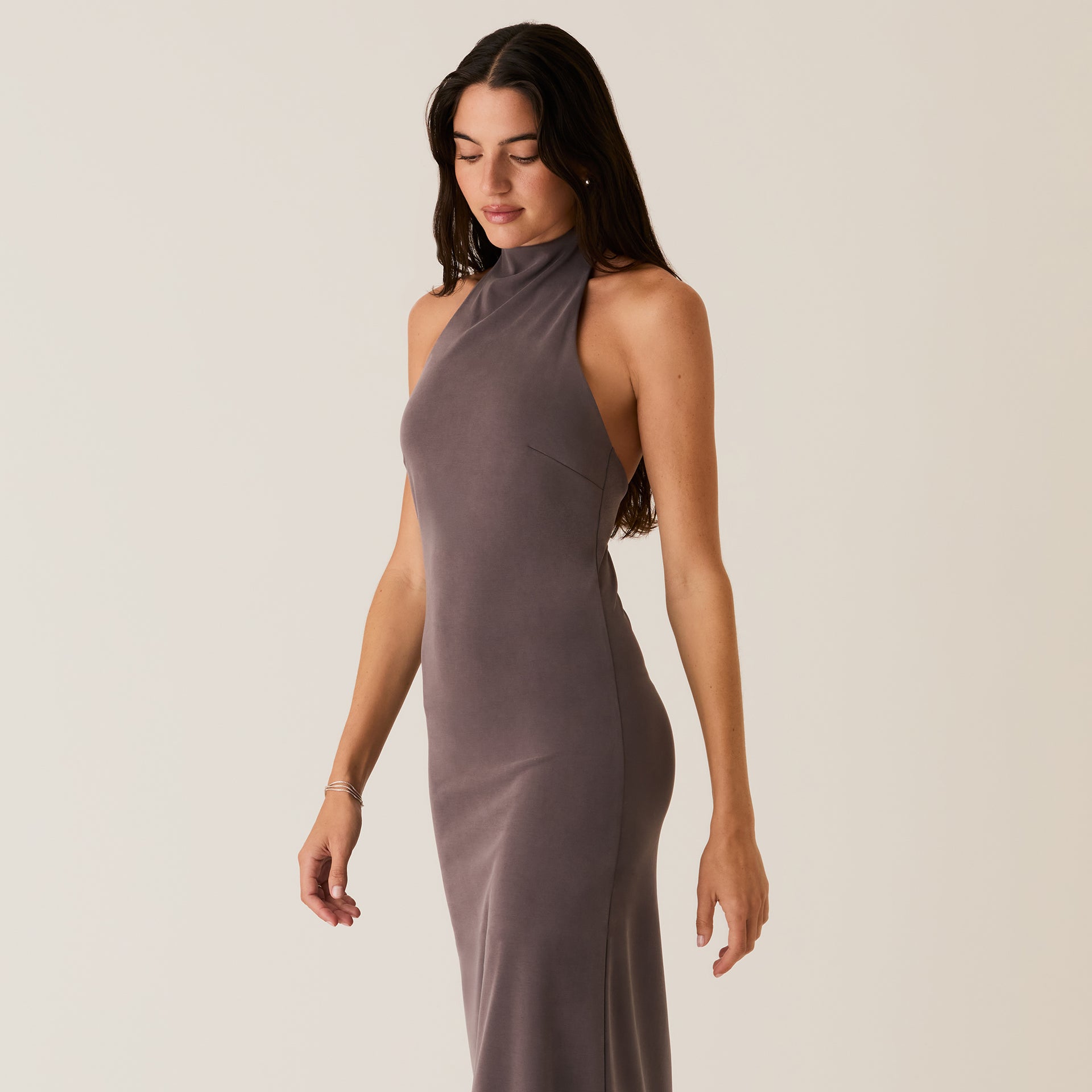 Kith Women Harley Halter Maxi Dress - Hematite