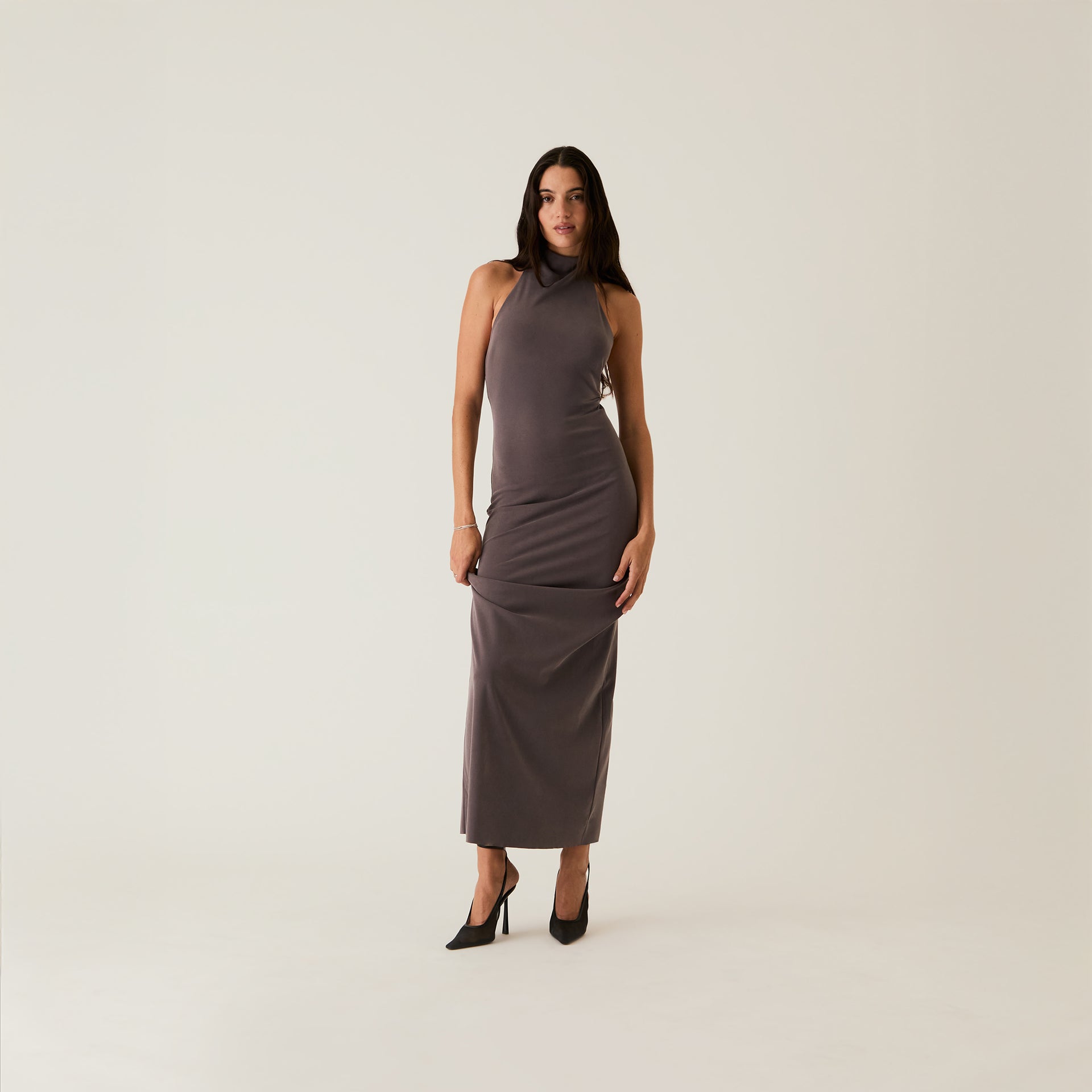 Kith Women Harley Halter Maxi Dress - Hematite