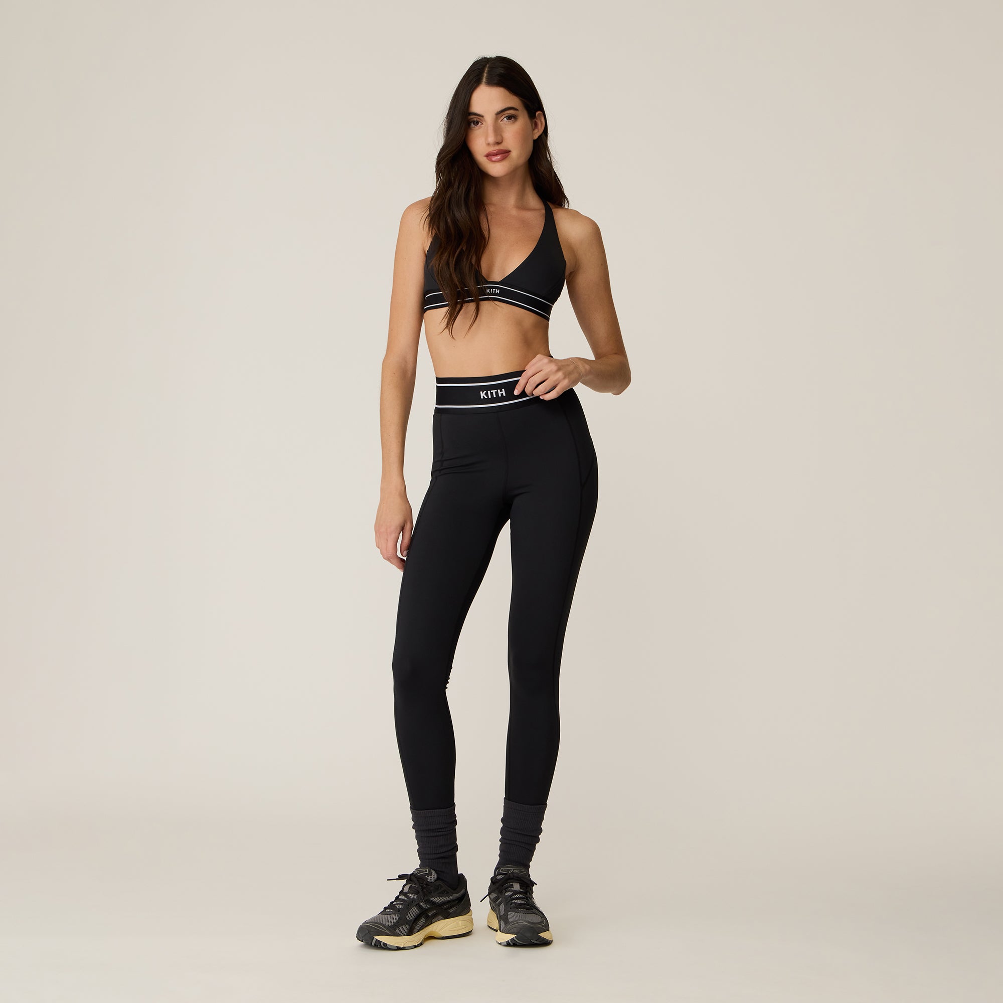 Kith Women Cay Plunge Active Bra - Black