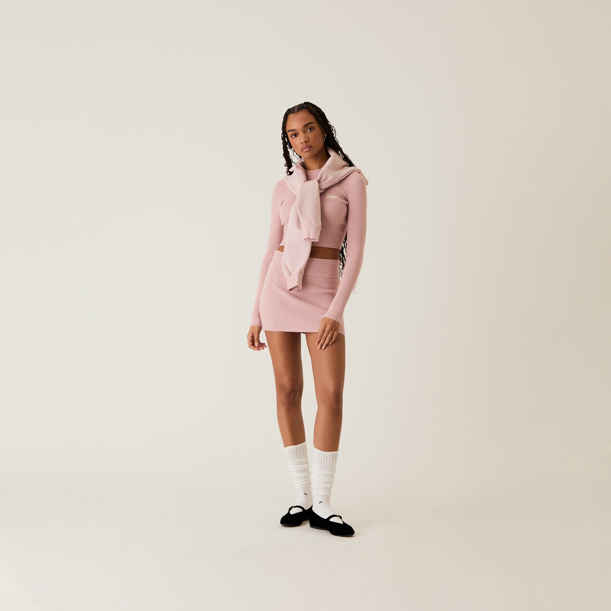 Kith Women Davin Cropped Hoodie - Asteroid