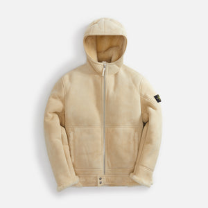 Stone Island Real Leather Blouson - Natural Beige