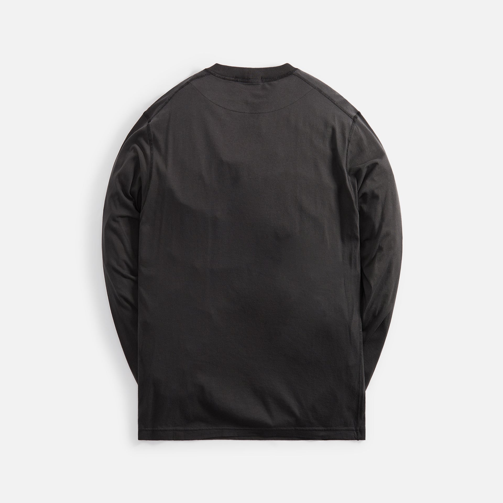 Stone Island Garment Dyed Long Sleeve Tee - Charcoal