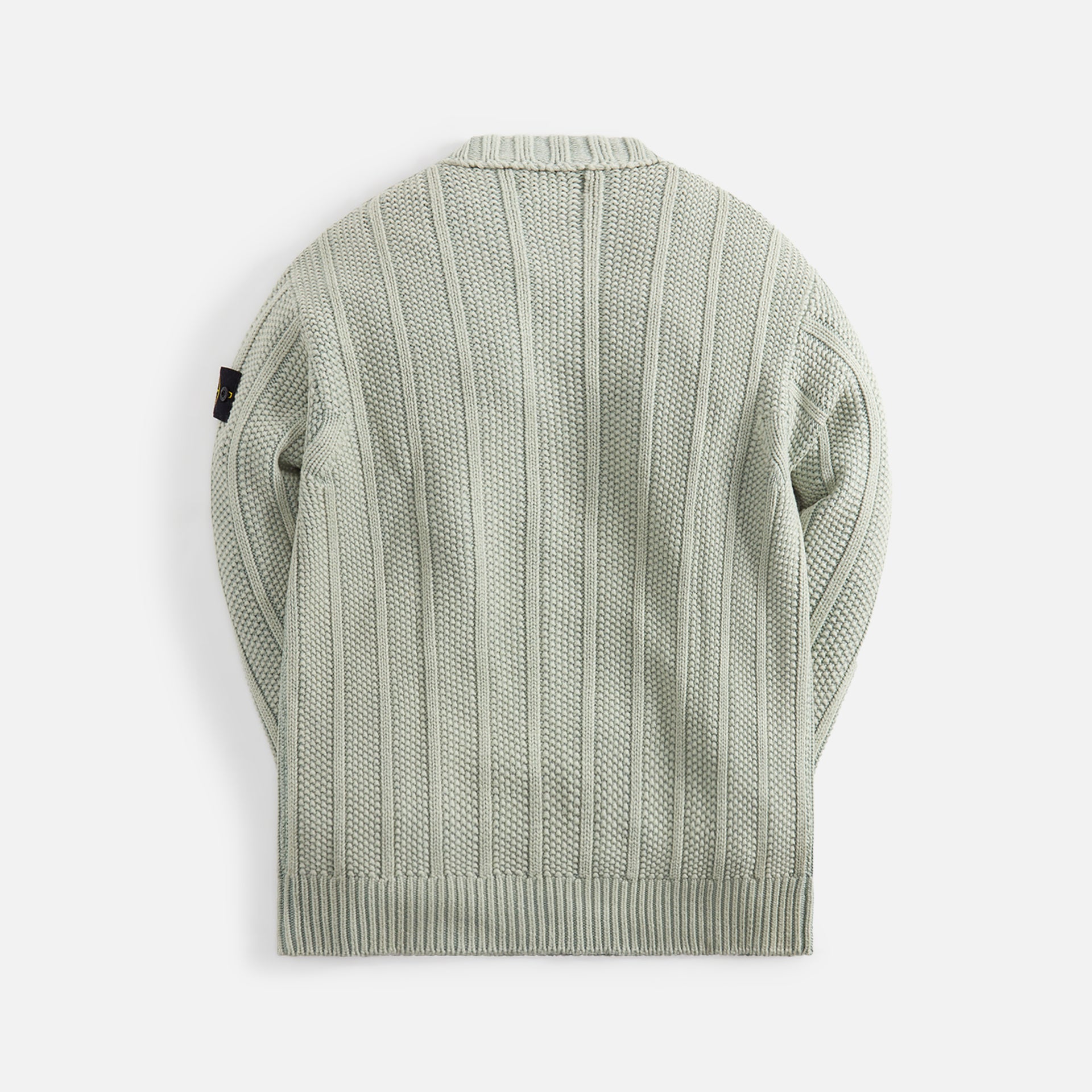 Stone Island Pure Wool Reverse Stitch Knit Crewneck - Sage