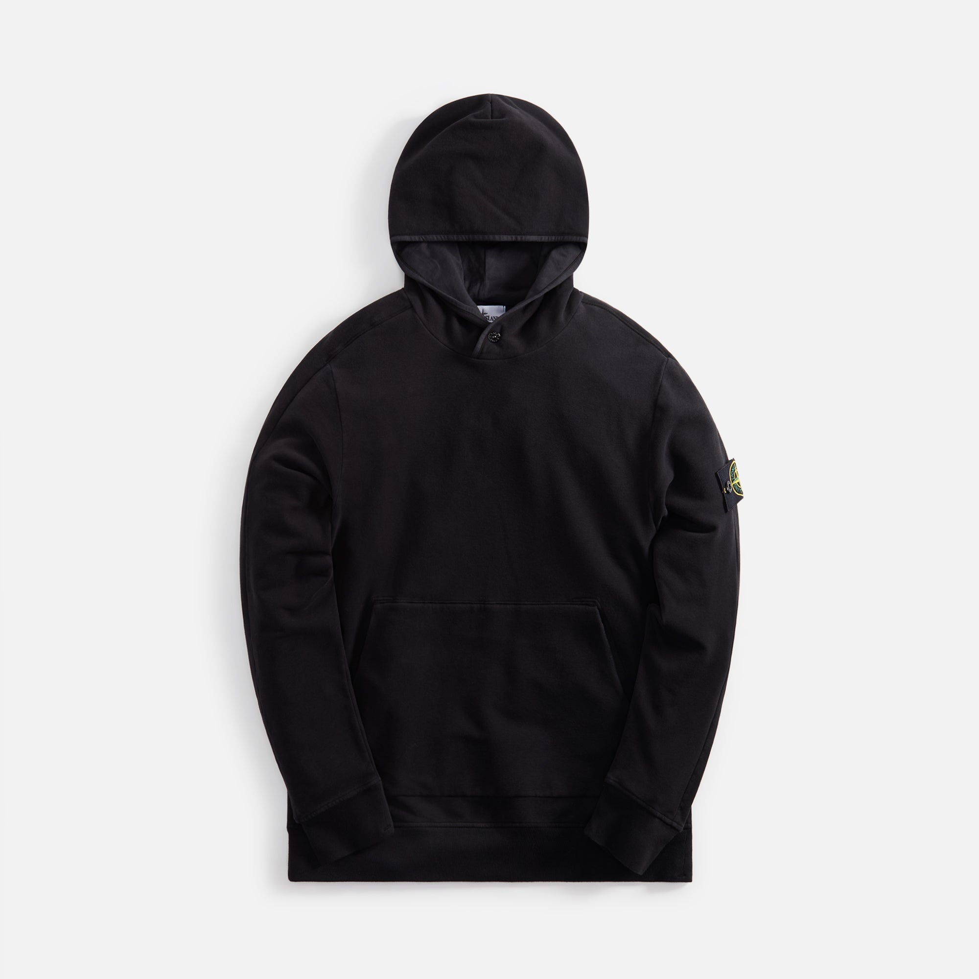 Stone island 60520 garment dyed hooded sweatshirt black on sale