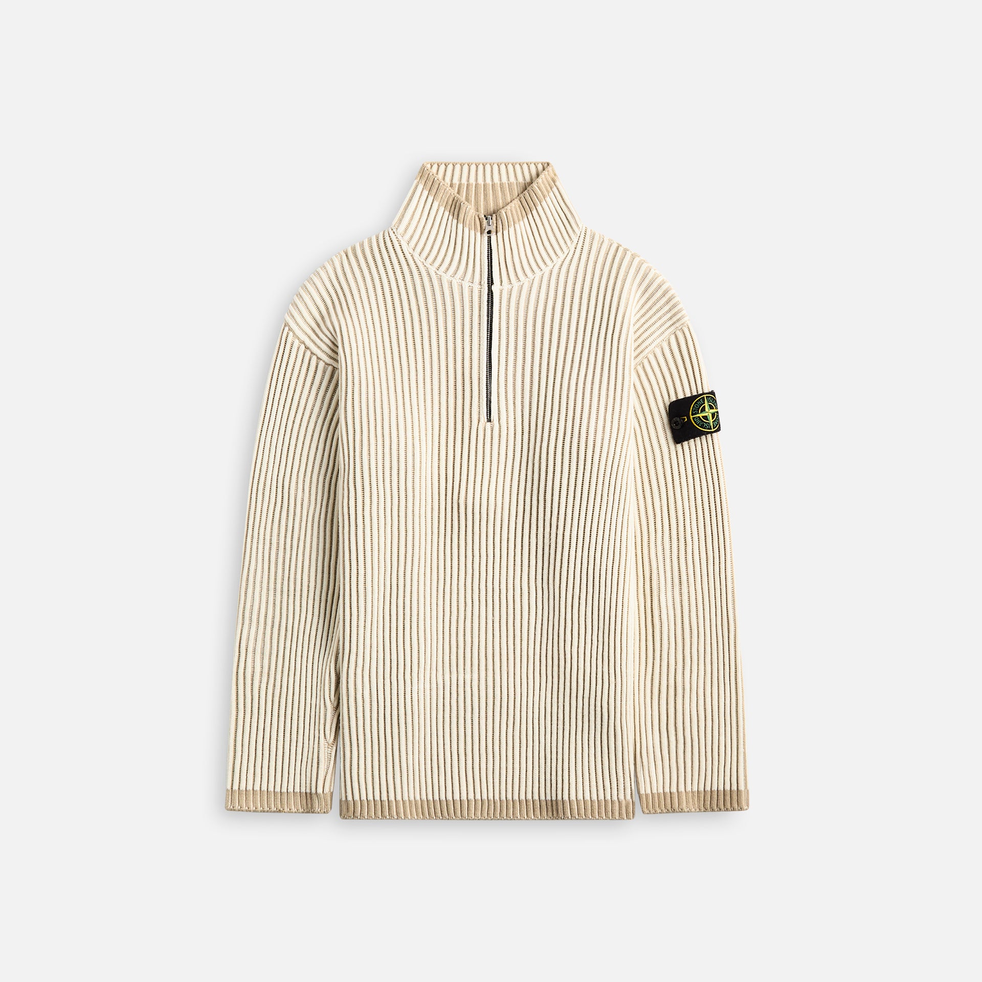 Stone Island Zip Sweater - Natural