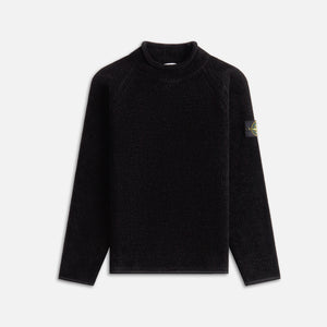 Stone Island Cotton Chenille Knit Sweater - Black