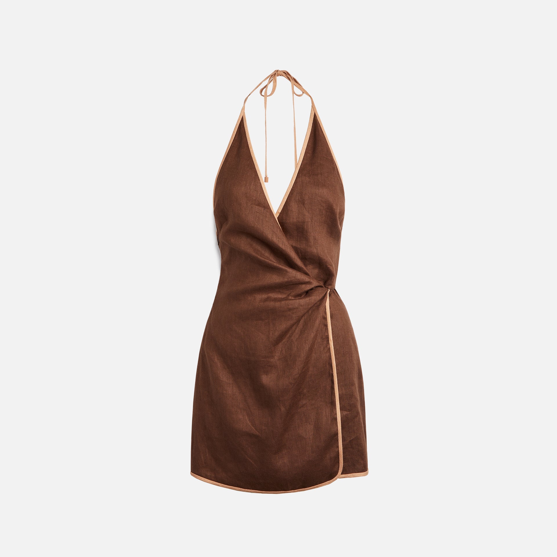 sir affogato halter dress SIR Affogato Halter Midi Dress Chocolate Size 1 & 2