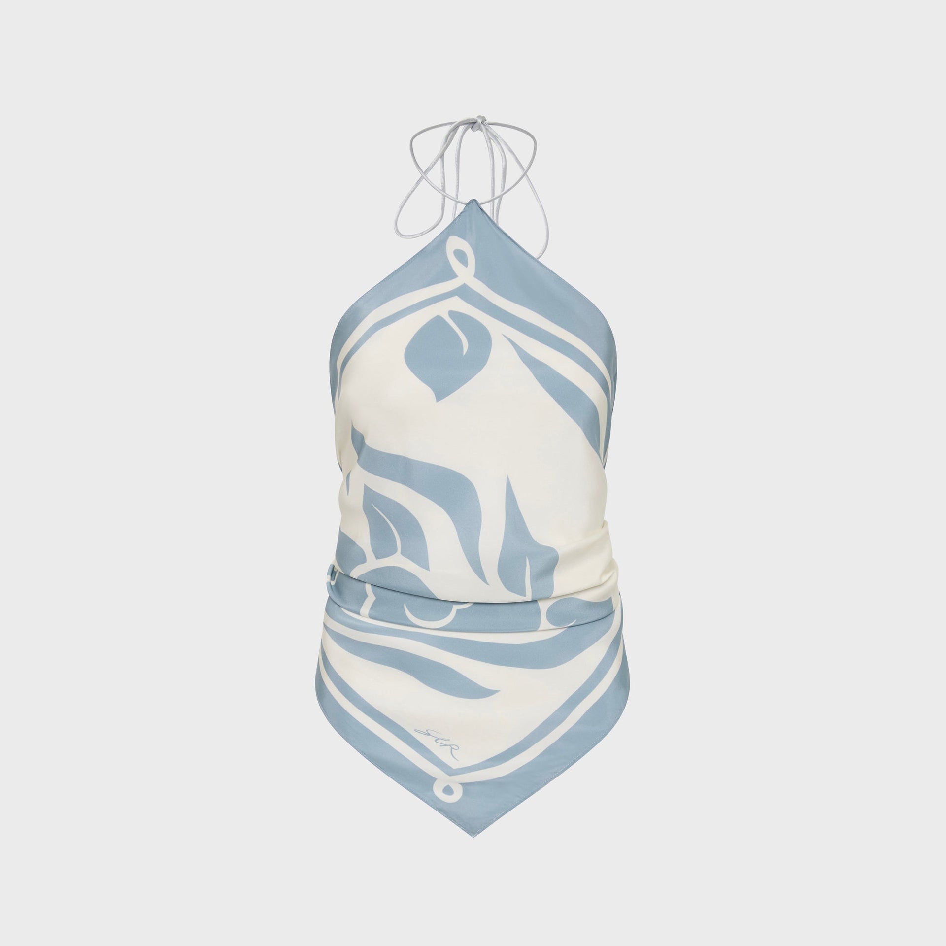 SIR Lilou Scarf Top - Liora Blue