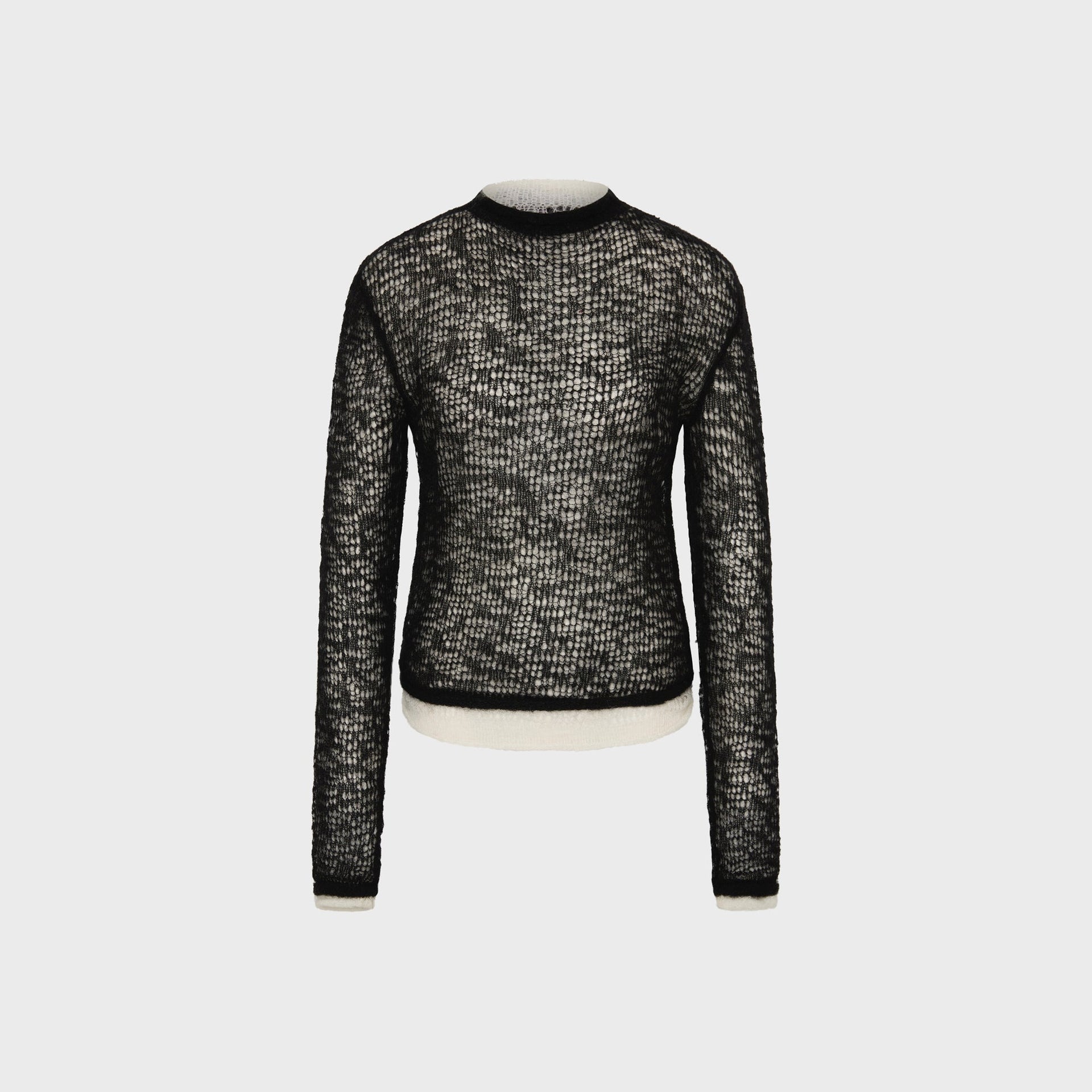 SIR Penelope Layered Knit Top - Black / Ivory