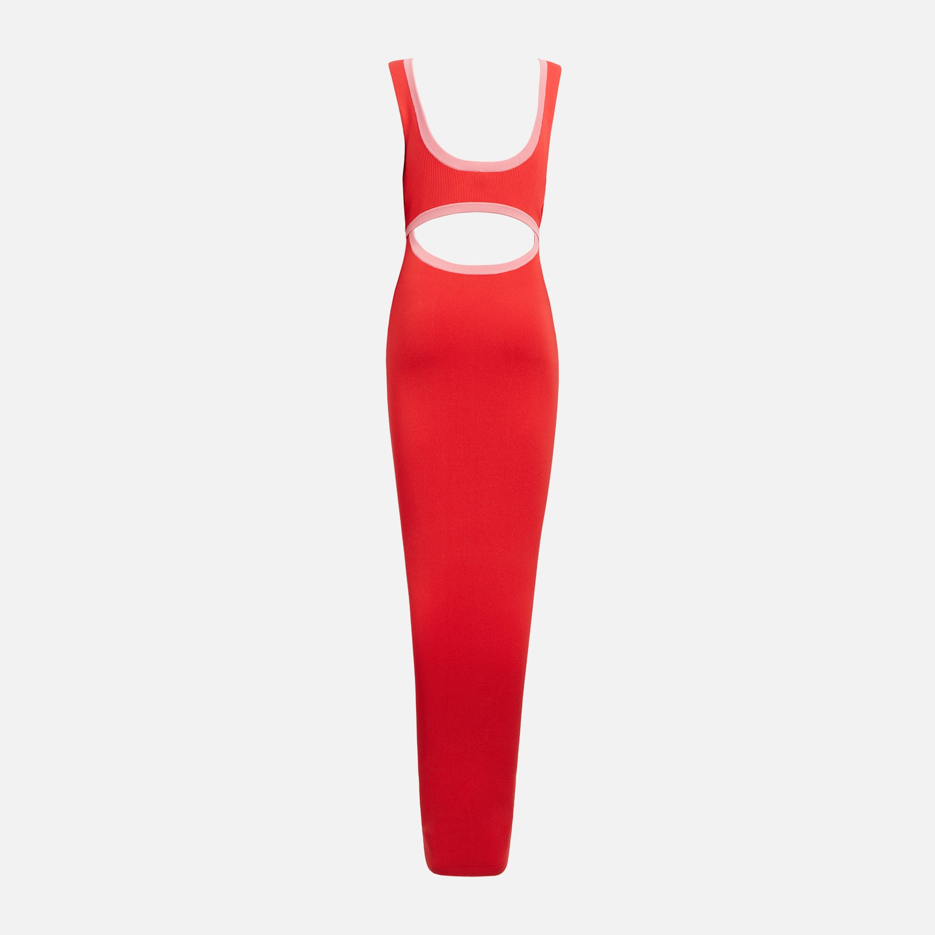 SIR Lupita Shaped Midi Dress - Ruby