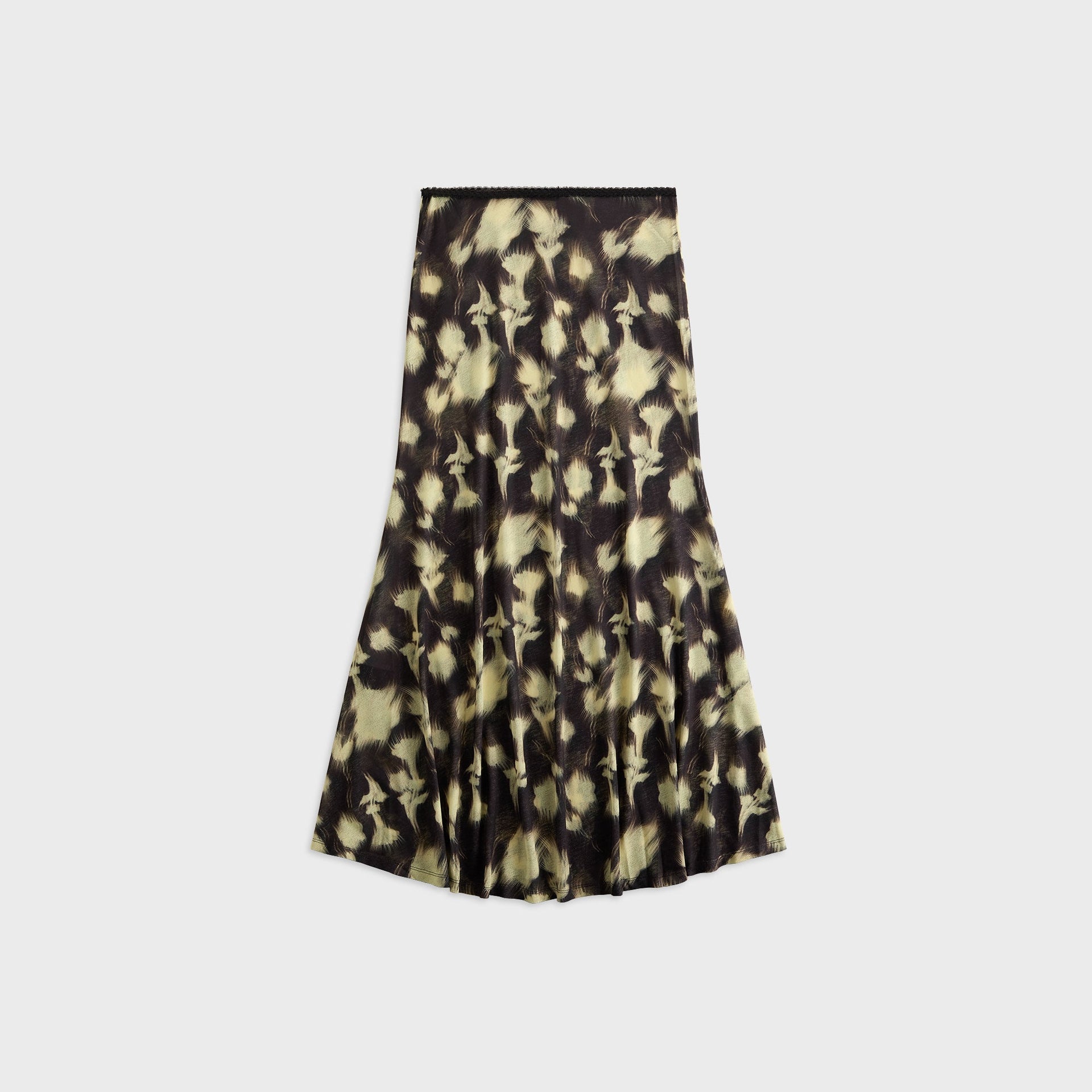 Siedres Siny Printed Mesh Semi-Sheet Maxi Skirt - Multi