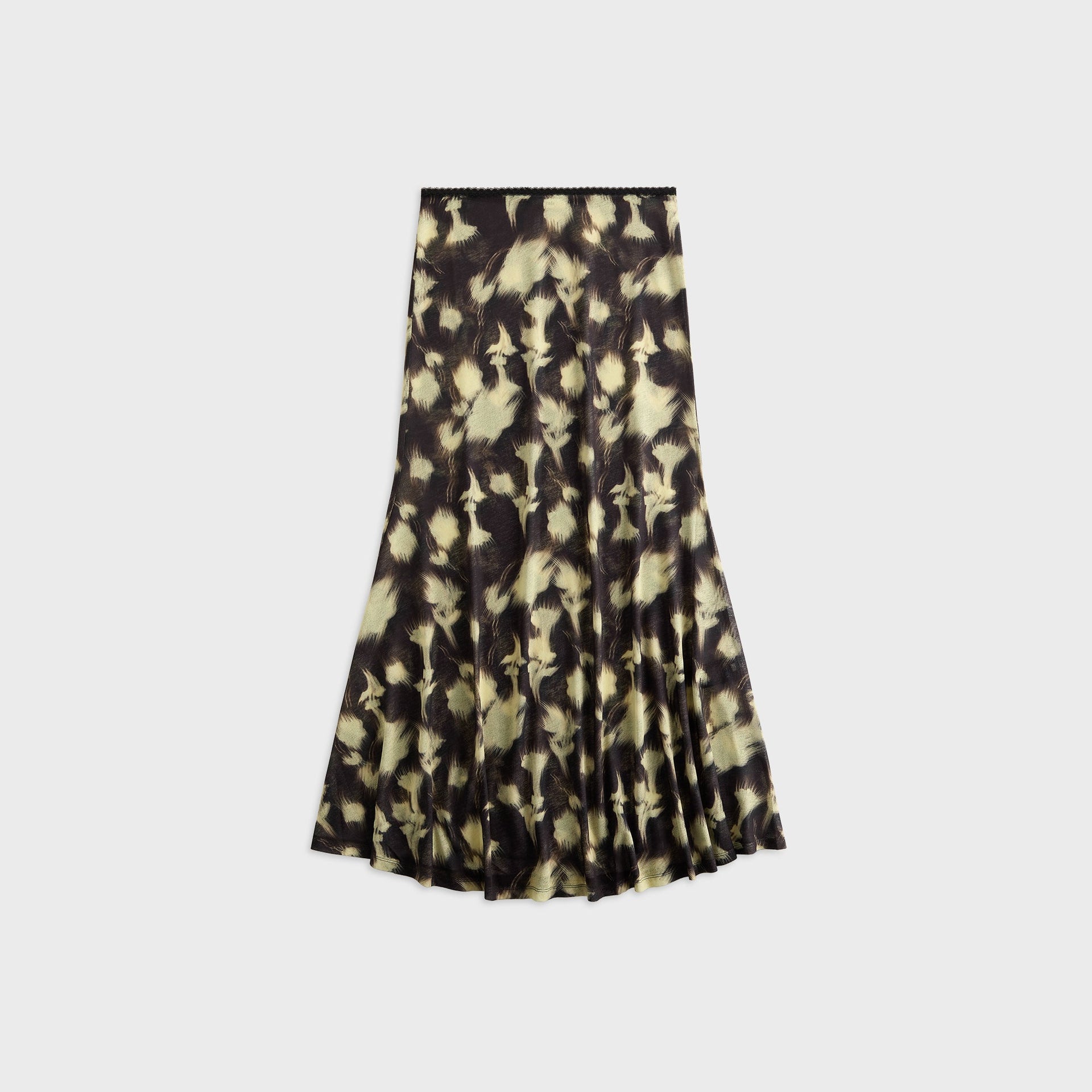 Siedres Siny Printed Mesh Semi-Sheet Maxi Skirt - Multi