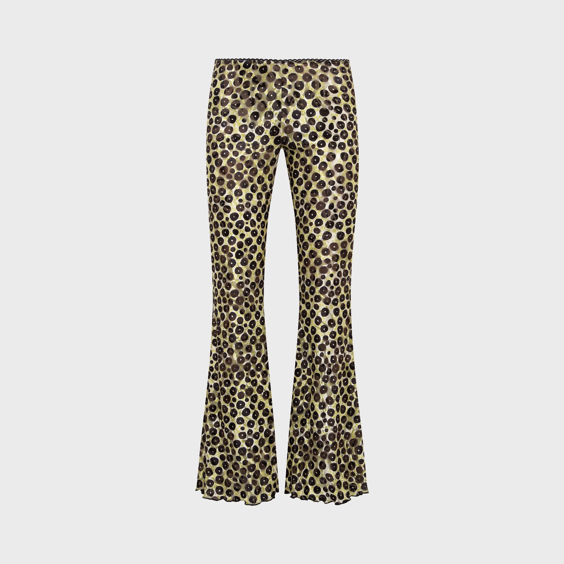 Siedres Jeslynn Devoré Detail Velvet Flared Pant - Multi