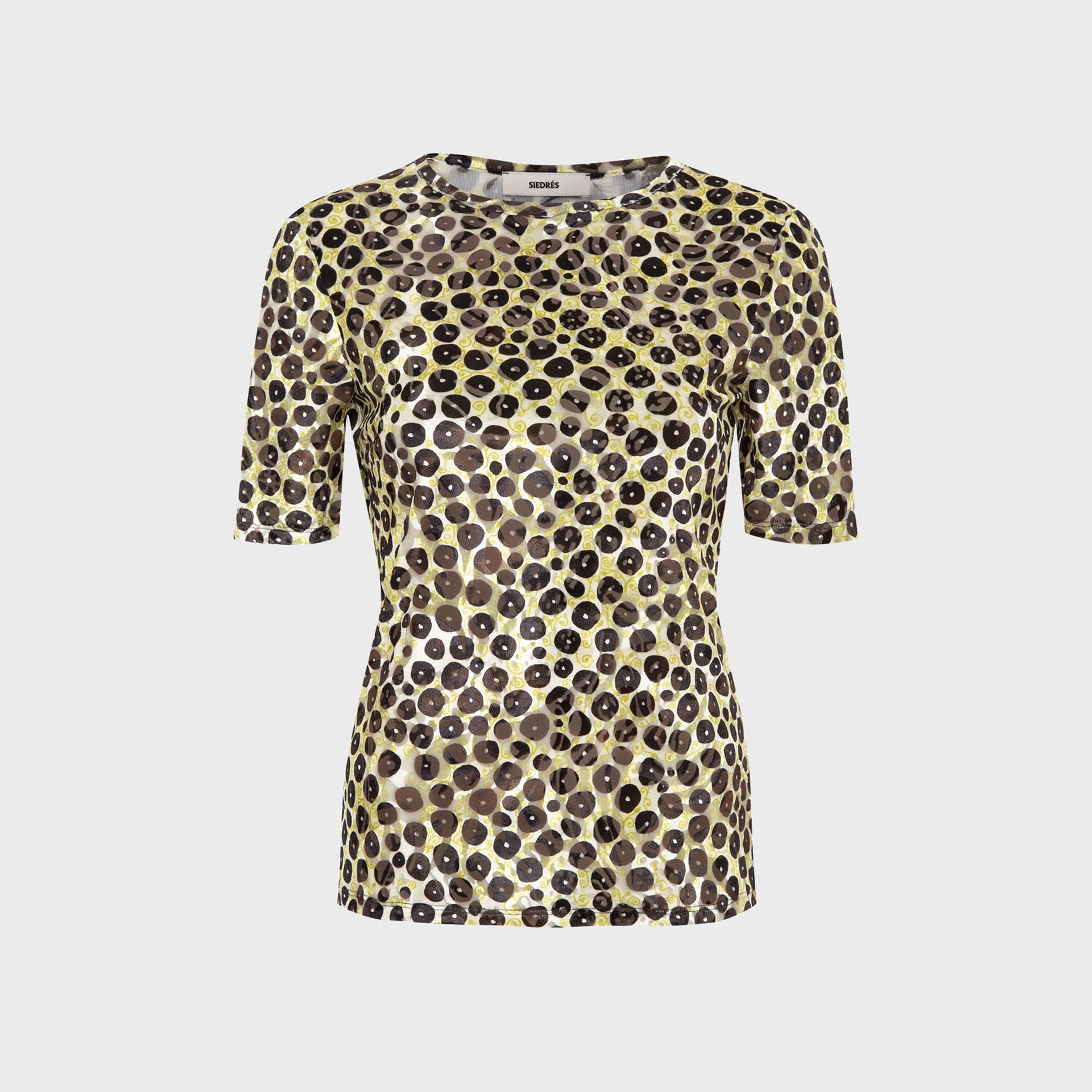 Siedres Idyl Velvet Devoré Open Back Top - Multi