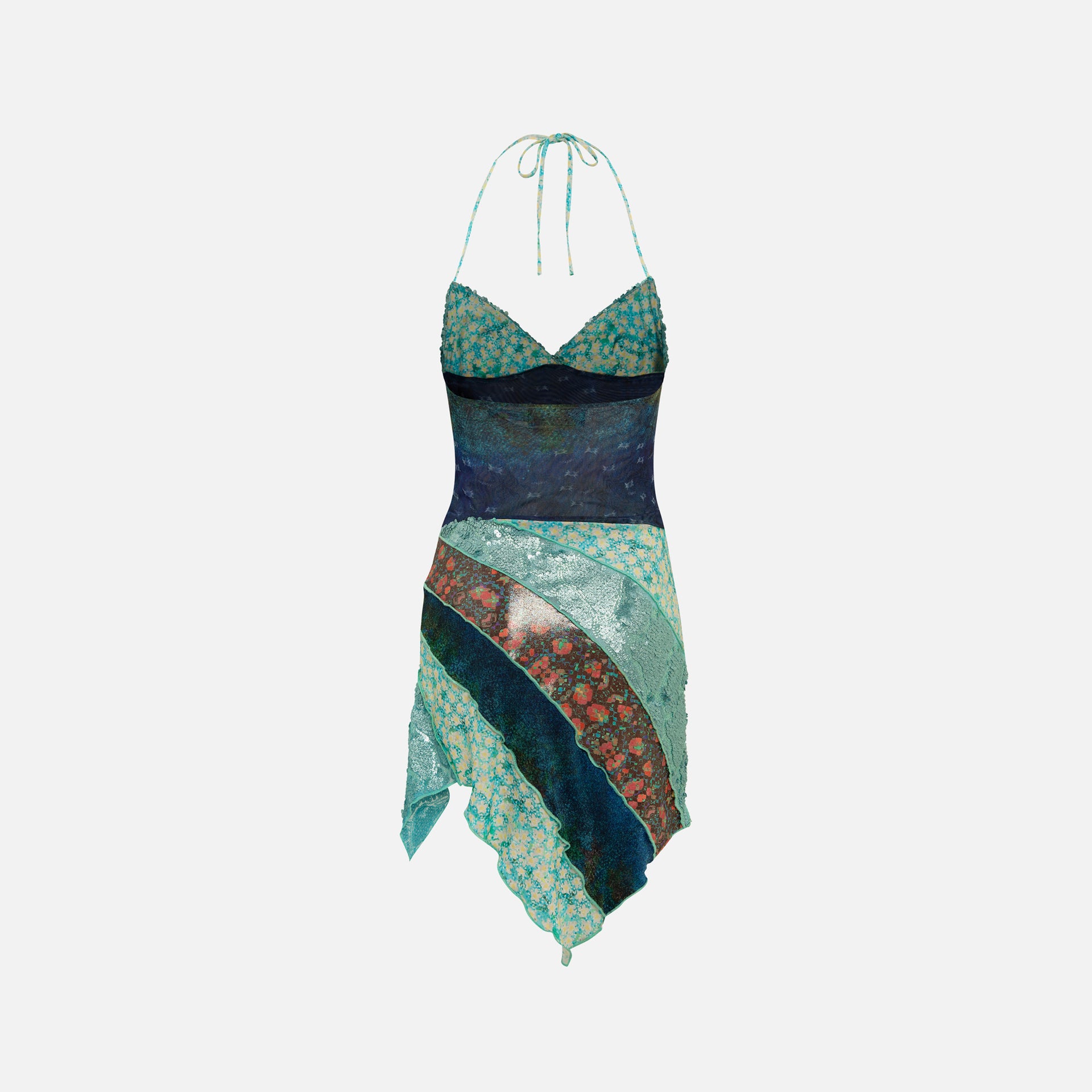 Siedres Nera Asymetric Mini Dress - Multi