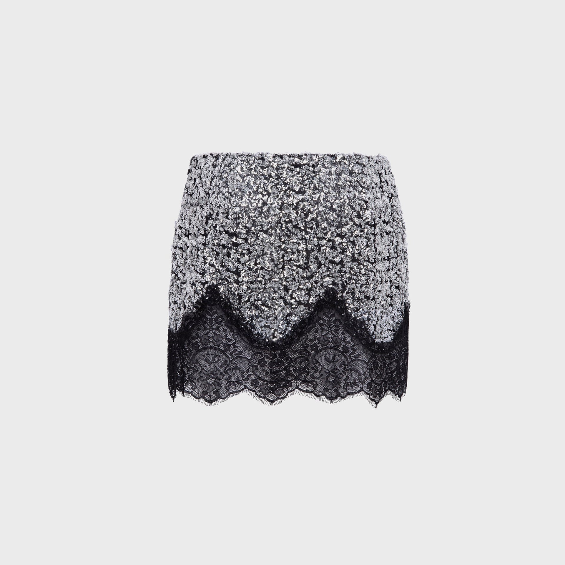 Siedres Witz Sequin Mini Skirt - Silver