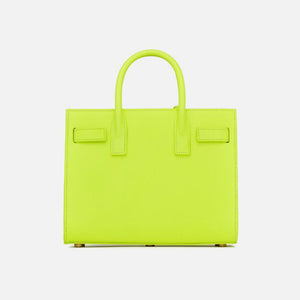 NEW Calvin Klein Logo Print White Gray Neon Yellow Tan Large Tote Handbag  Purse