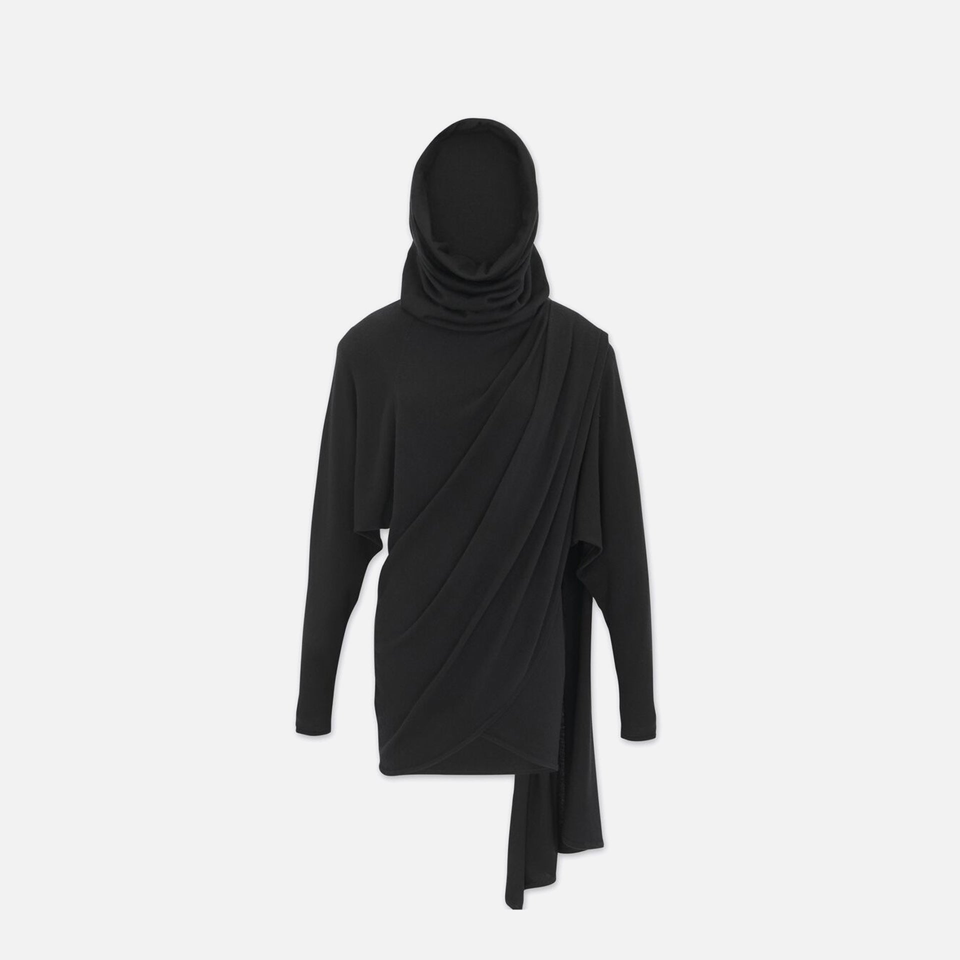 Saint Laurent Hooded Dress - Black