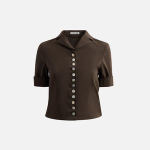 Sandy Liang Pomme Top - Brown
